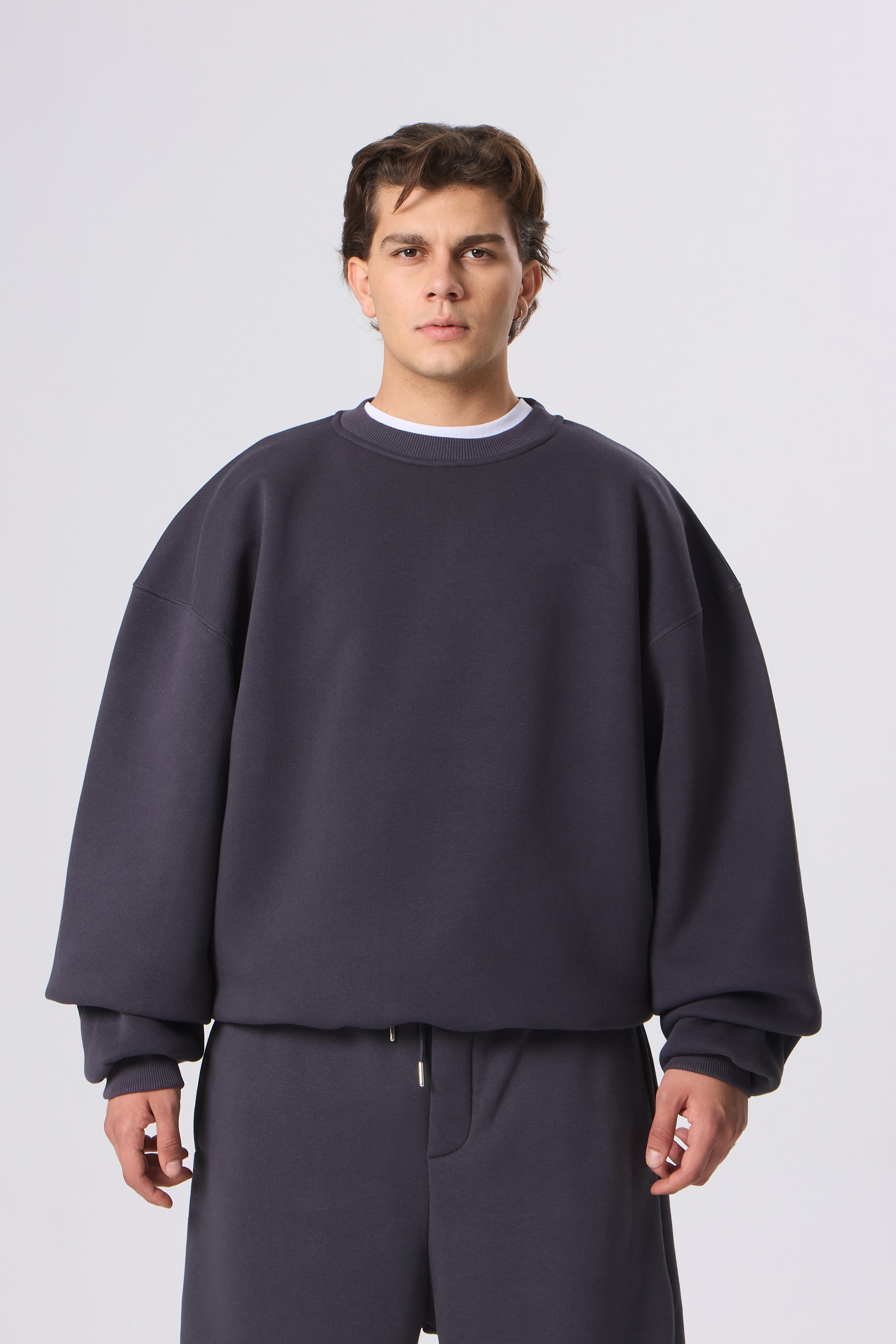 VOID Basic Premium Oversize Sweatshirt - Antrasit