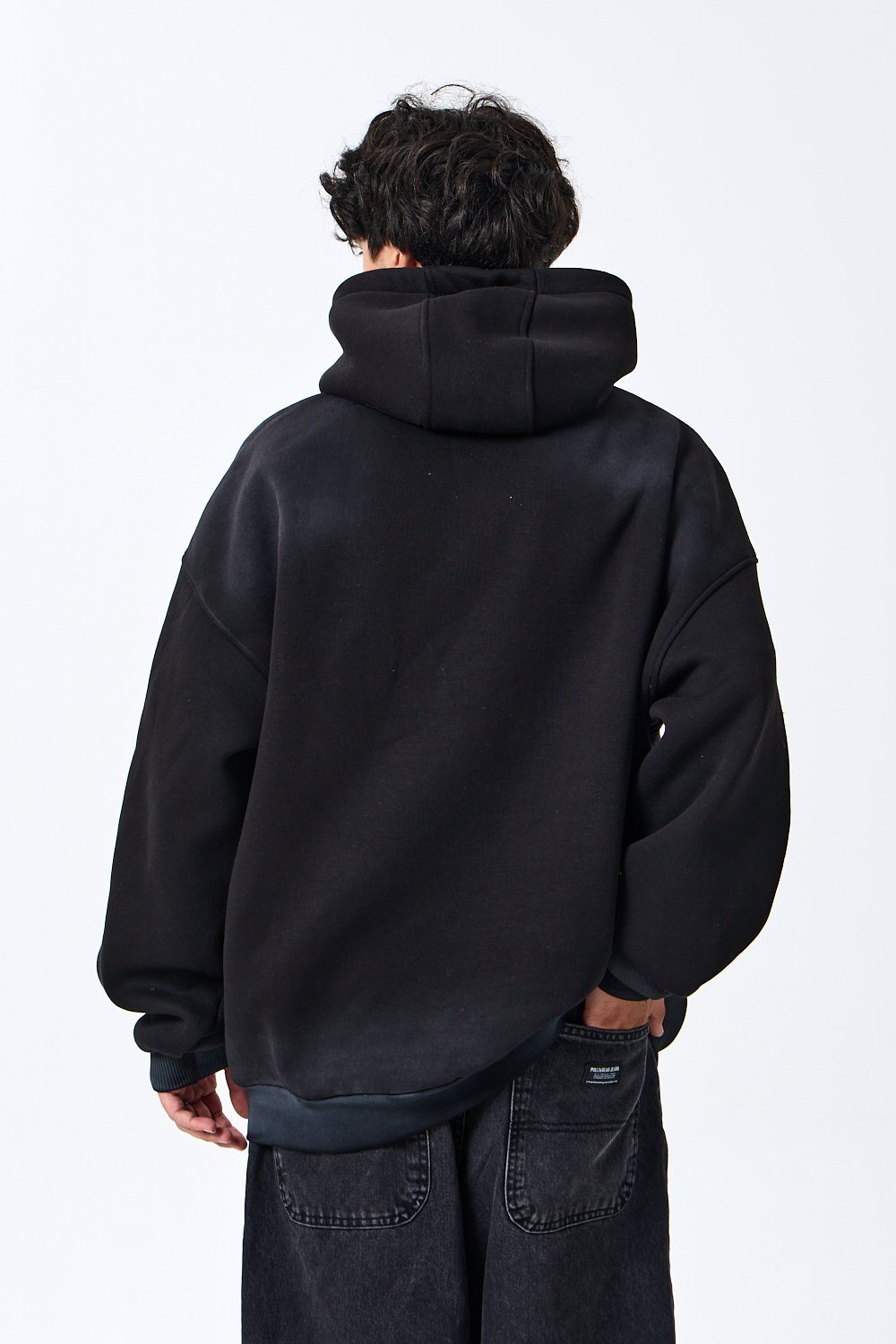 Shadow Baskılı Premium Oversize Kapüşonlu Sweatshirt