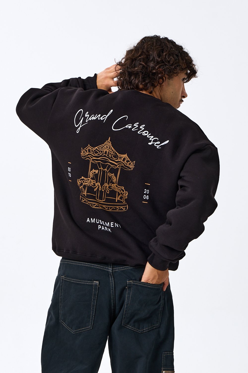 Amusement Park Premium Oversize Sweatshirt