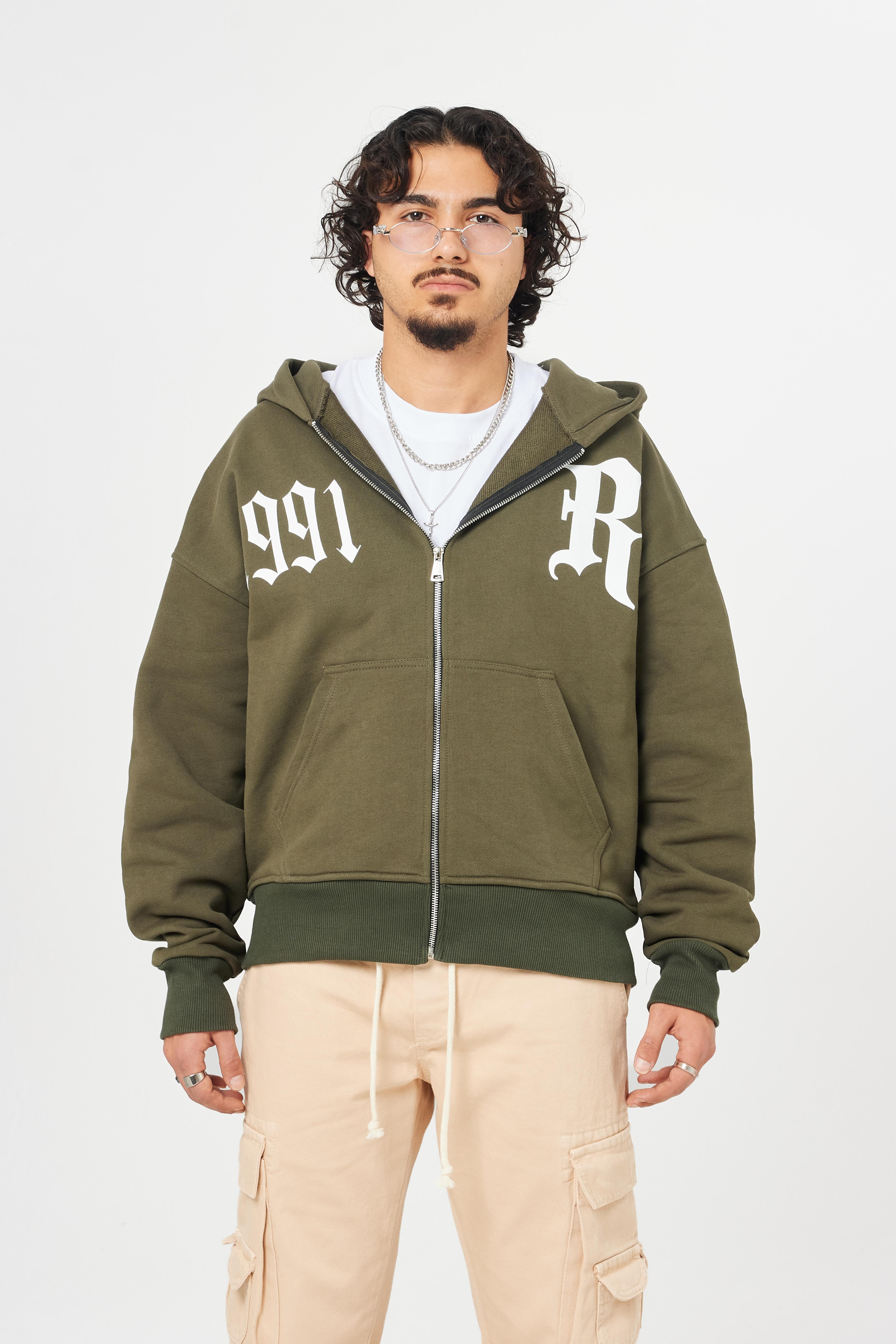 1991 Baskılı Kapüşonlu Oversize Sweatshirt