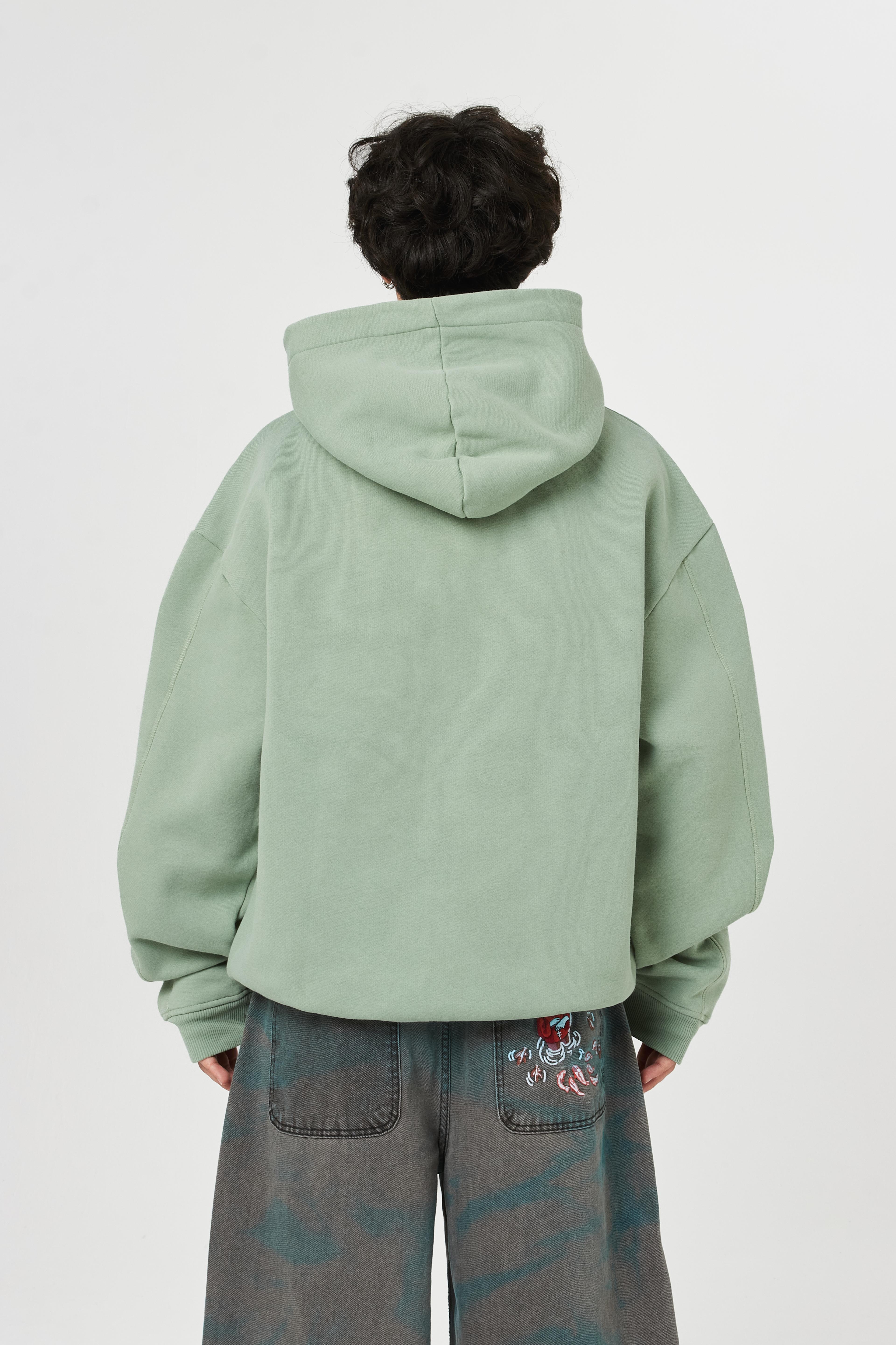 MLTPLY Nakışlı Oversize Kapüşonlu Sweatshirt