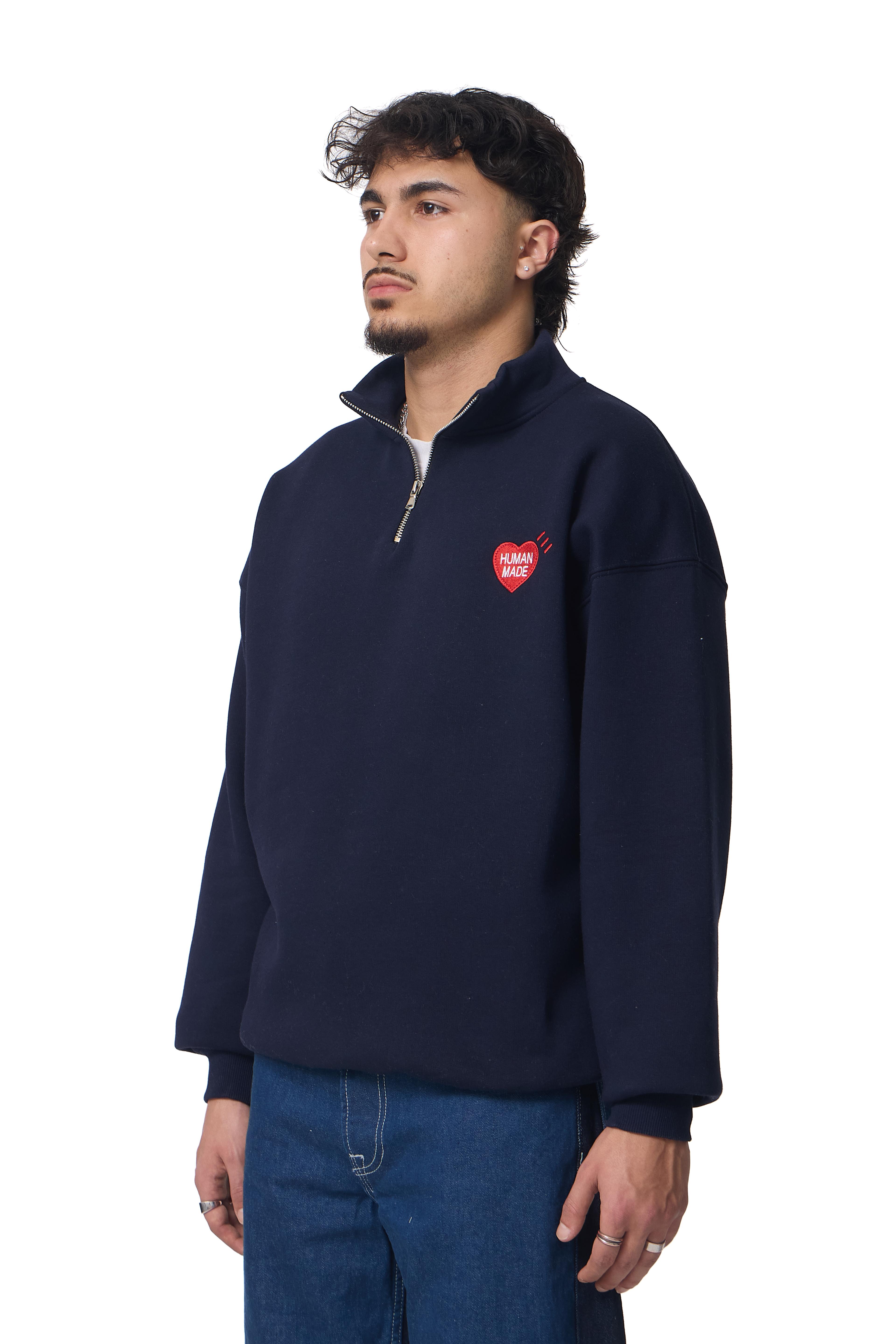 Human Made Nakış Detaylı Half-Zip Oversize Sweatshirt