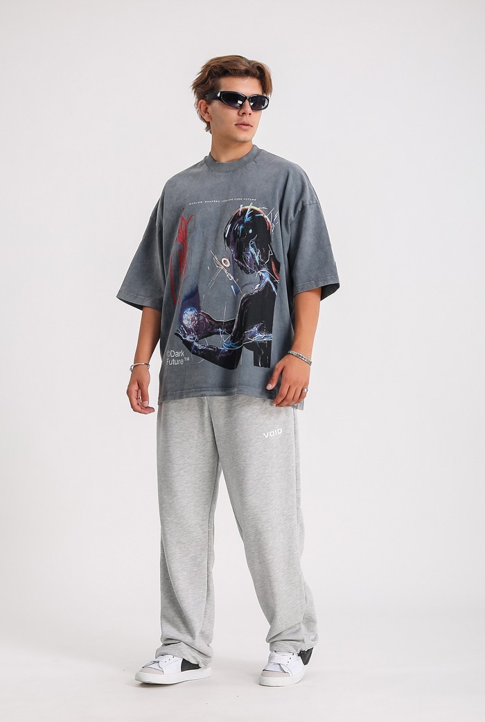 Robotic Acid Wash Oversize T-shirt