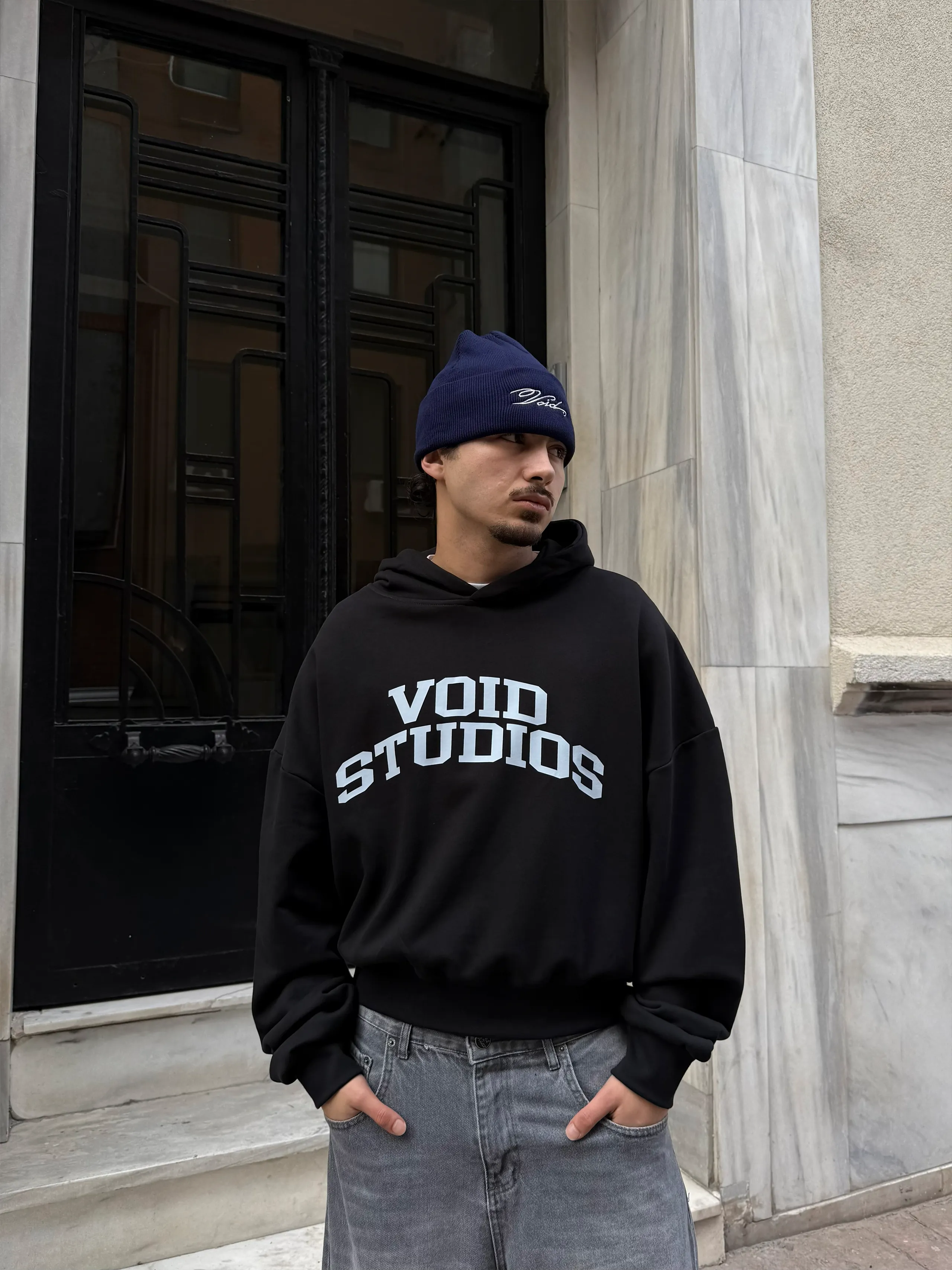 VOID ATHLETIC DEPT. PREMIUM DIAGONAL BOXY OVERSIZE HOODIE
