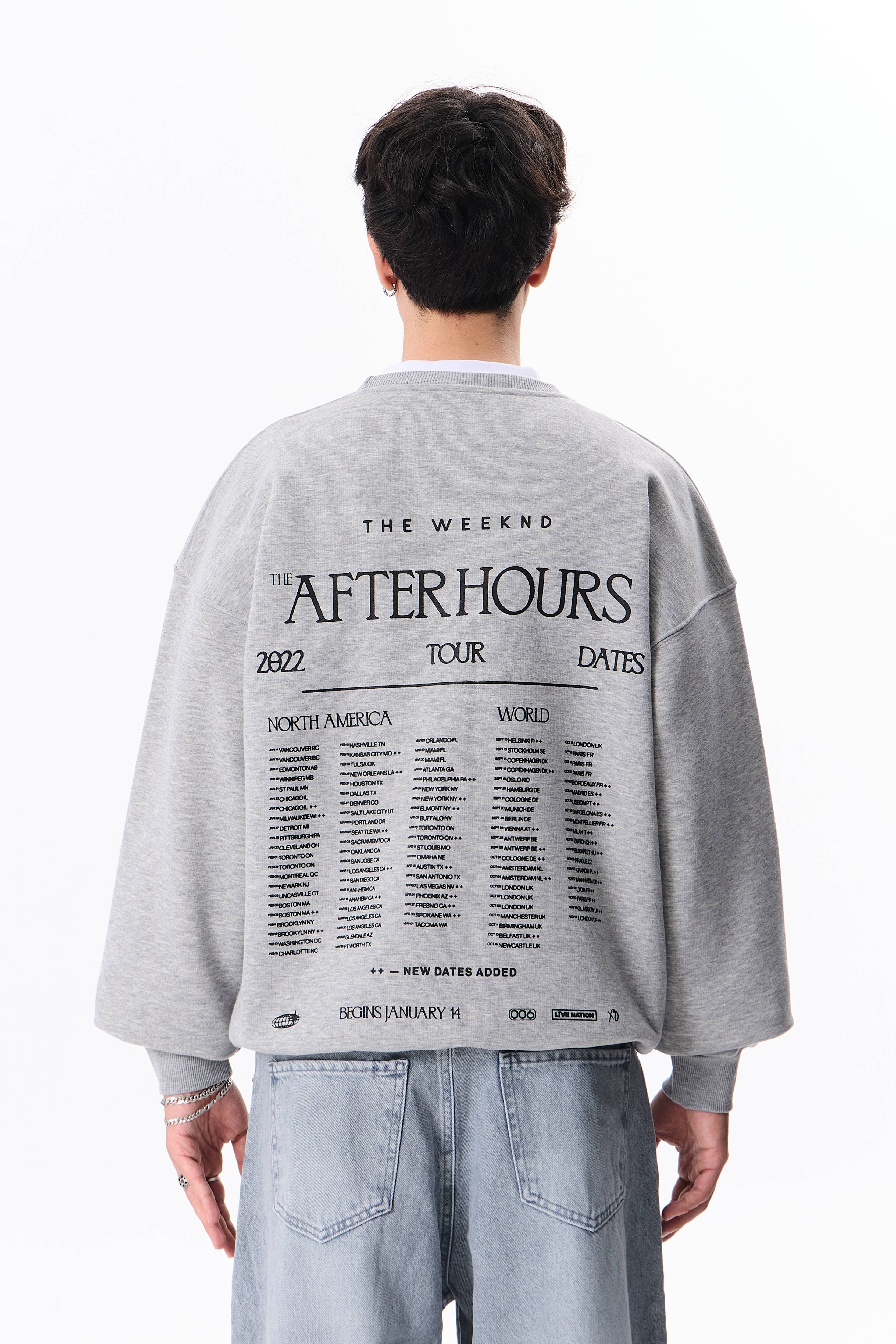 The Weeknd Baskılı Premium Oversize Sweatshirt