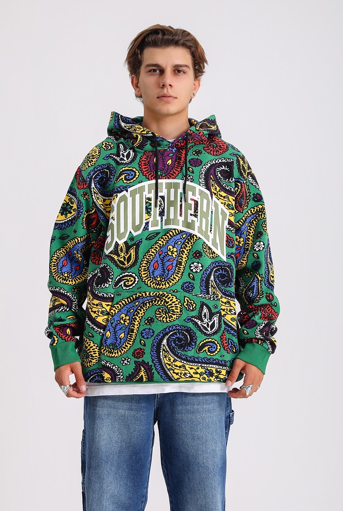 SOUTHERN Etnik Desen Oversize Hoodie