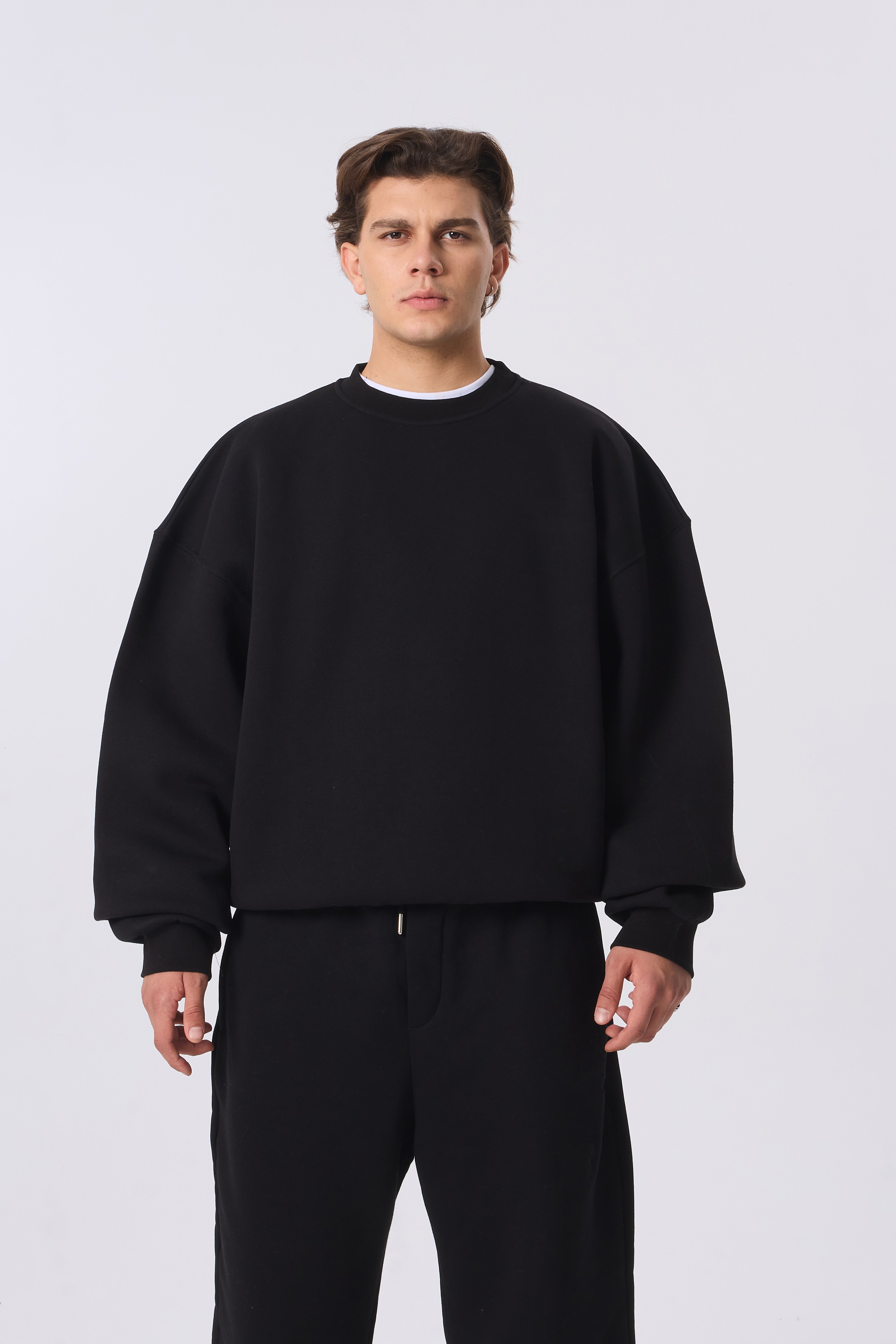 VOID Basic Premium Oversize Sweatshirt - Siyah