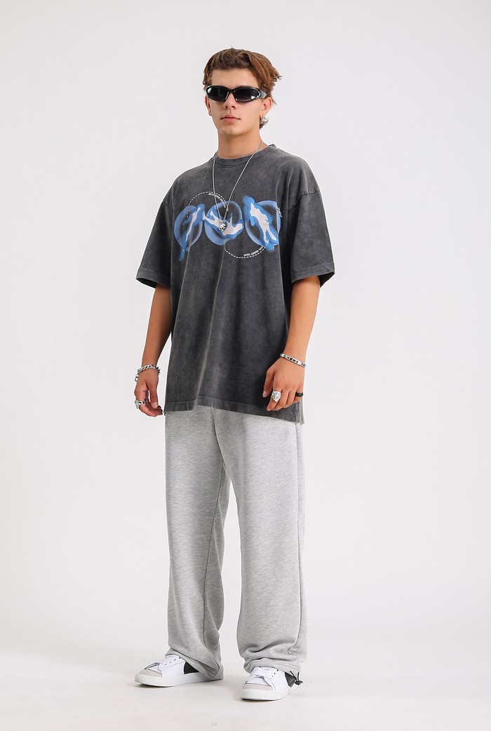 Metaverse Acid Wash Premium Oversize T-shirt