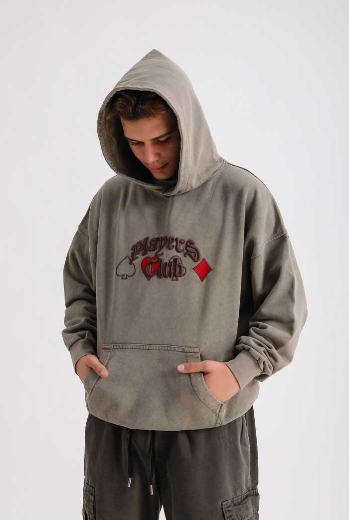 MHL' Players Club Premium Washed Oversize Hoodie