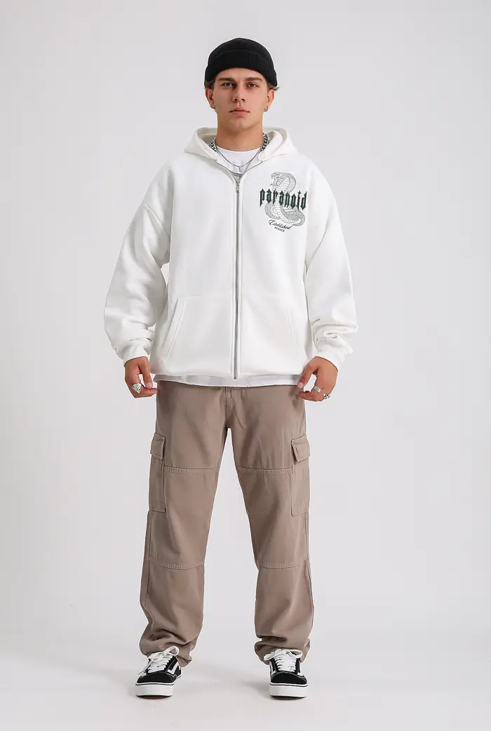 Paranoid Oversize Full Zip Hoodie Paranoid Oversize Full Zip Hoodie