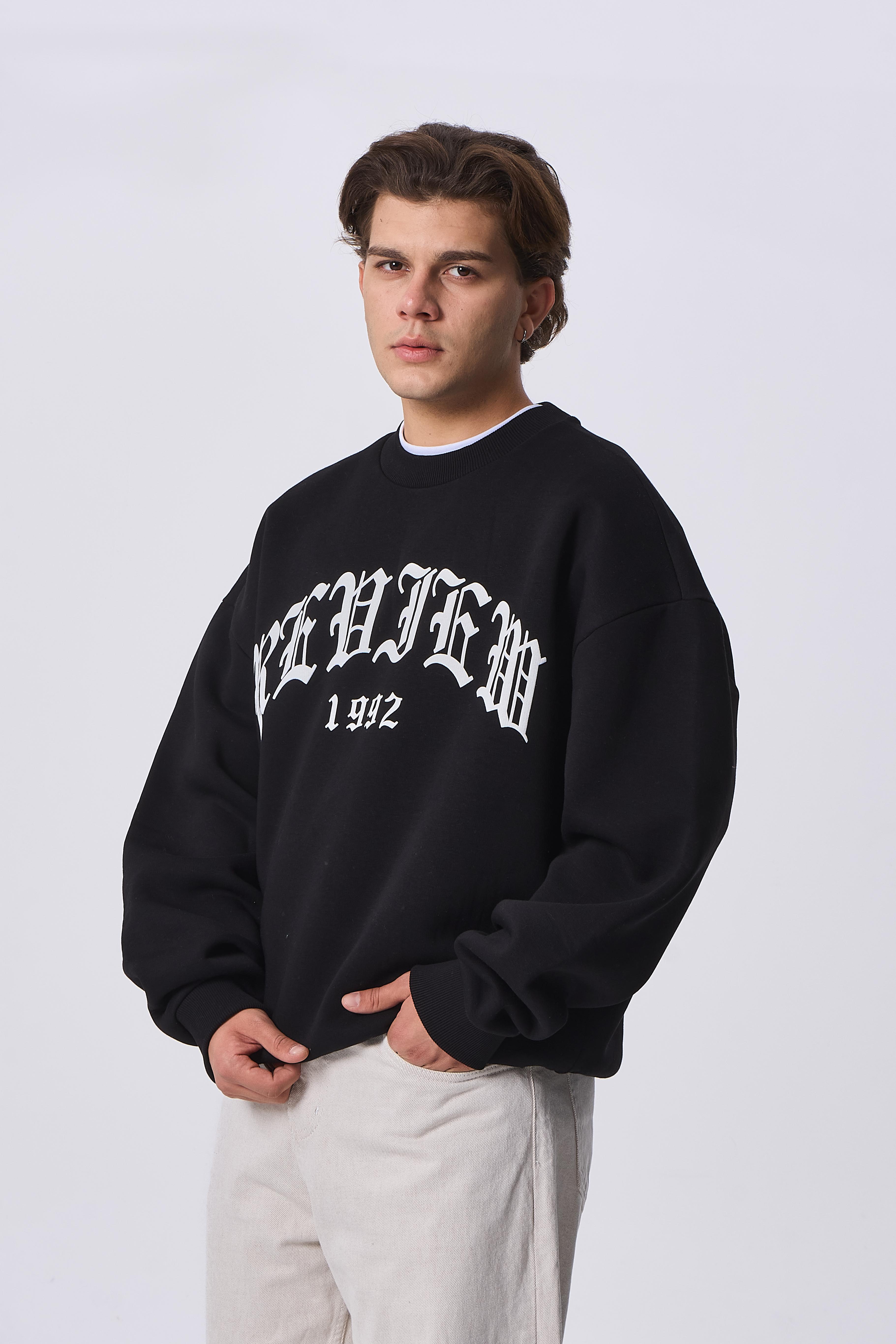 RVW 1992 Baskılı Premium Oversize Sweatshirt