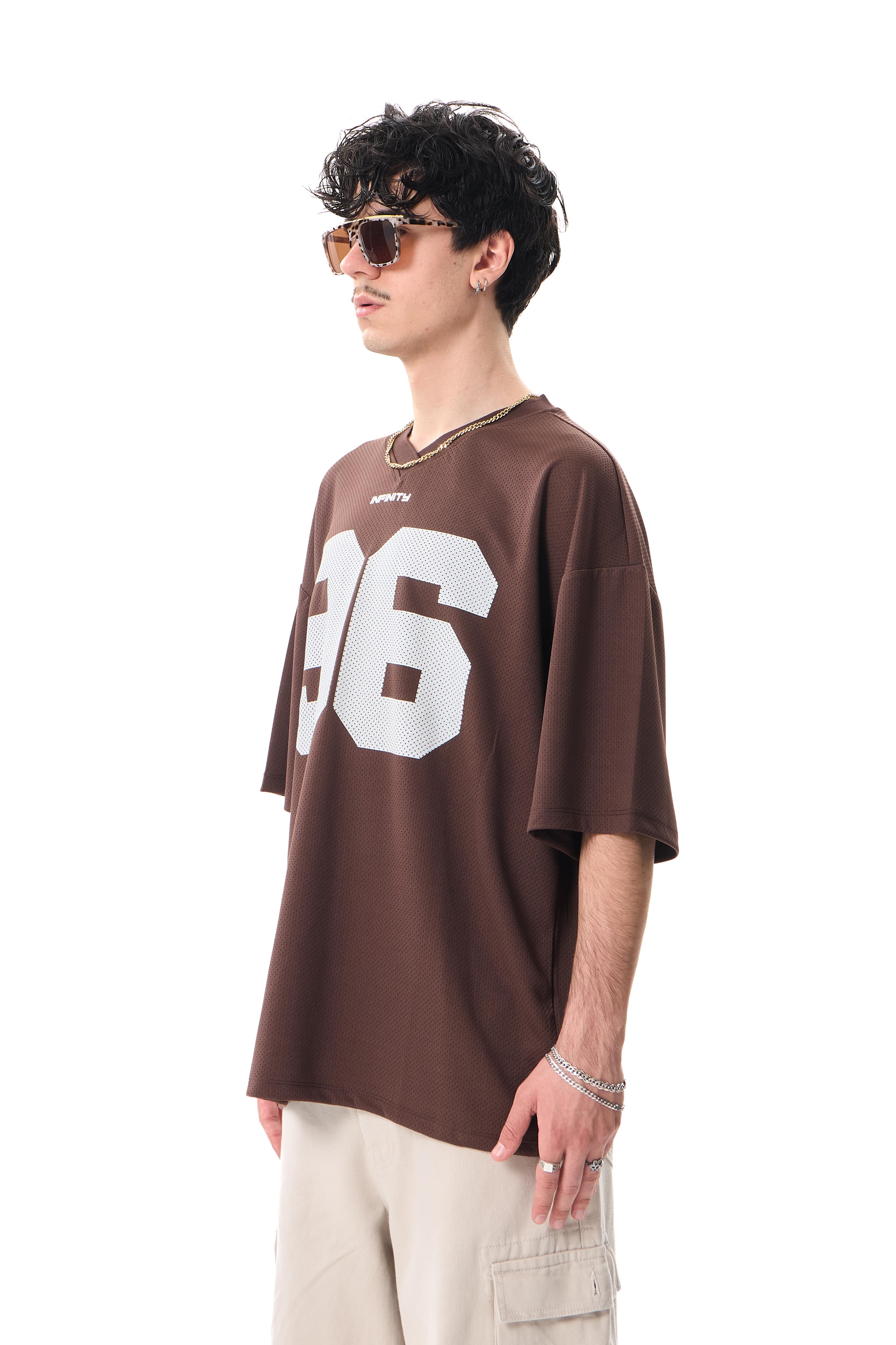 INFINITY Baskılı Premium Oversize Athletic Jersey