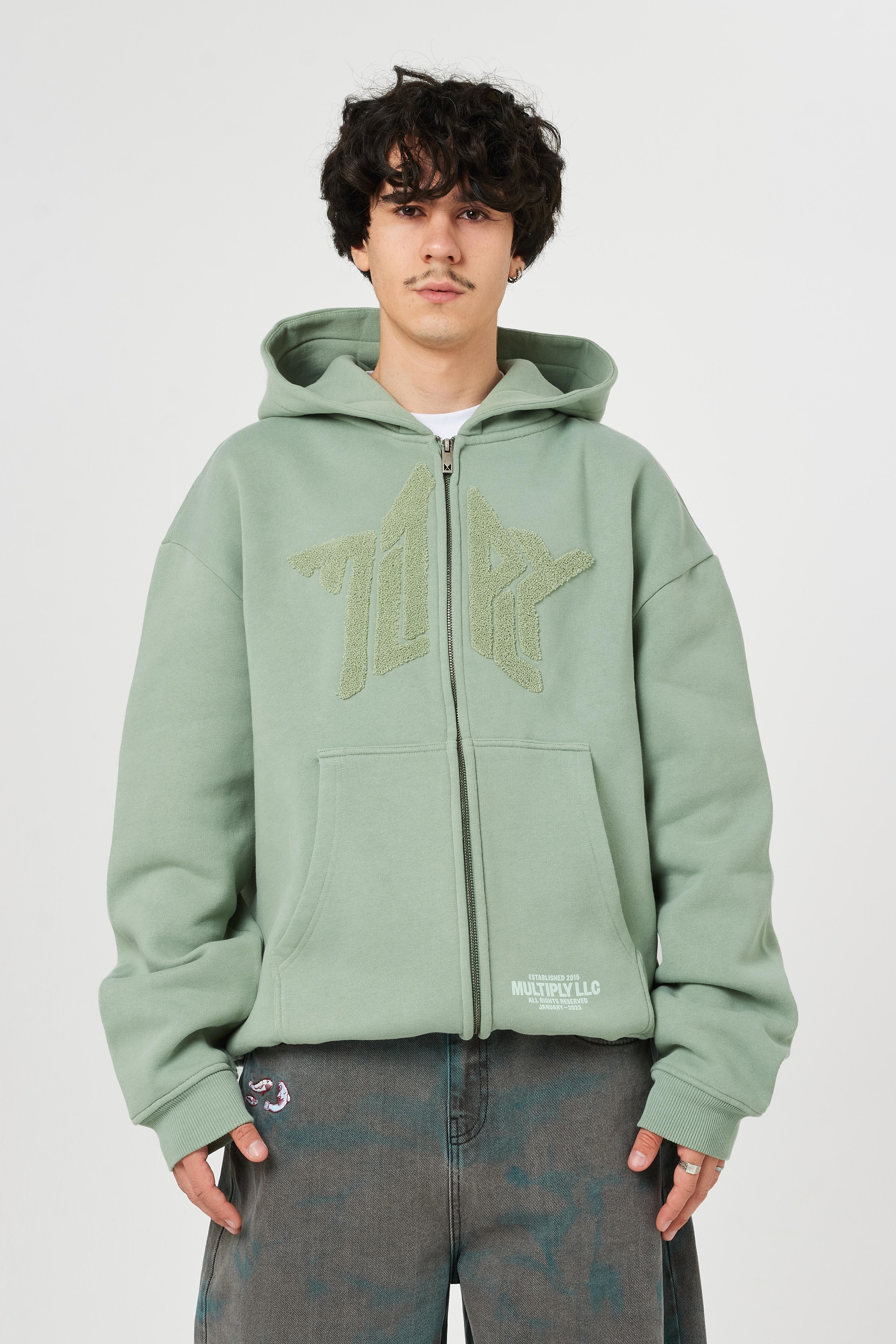 MLTPLY Nakışlı Oversize Kapüşonlu Sweatshirt