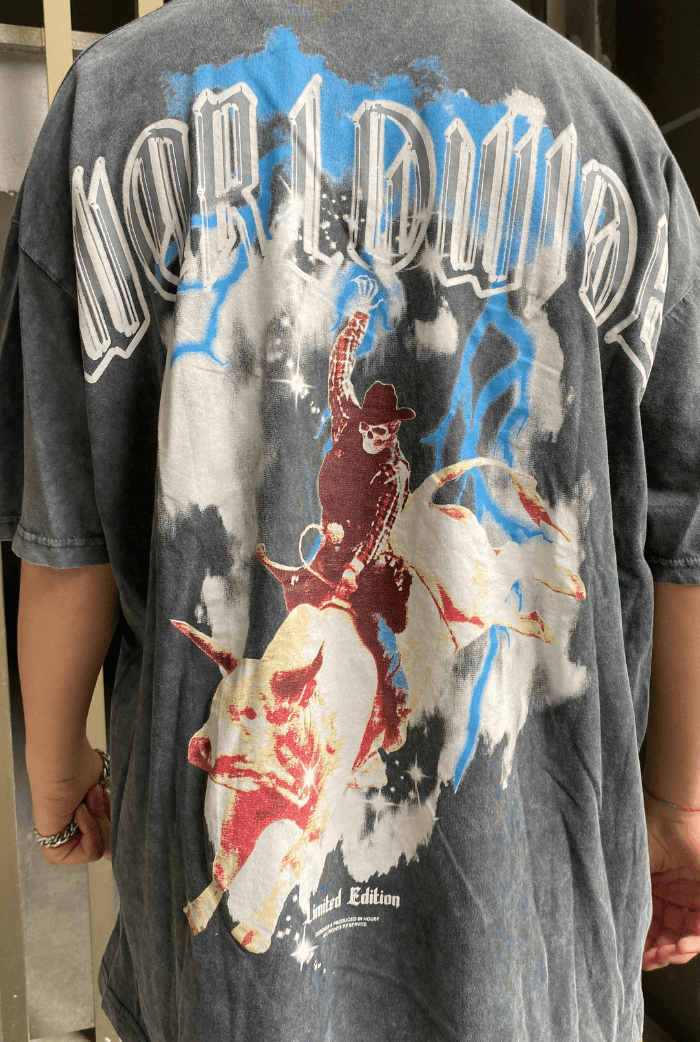 Worldwide Acid Wash Oversize T-shirt