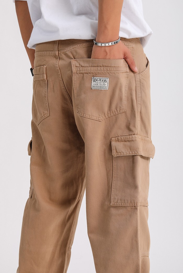 Camel Pocket Detail Baggy Pantolon