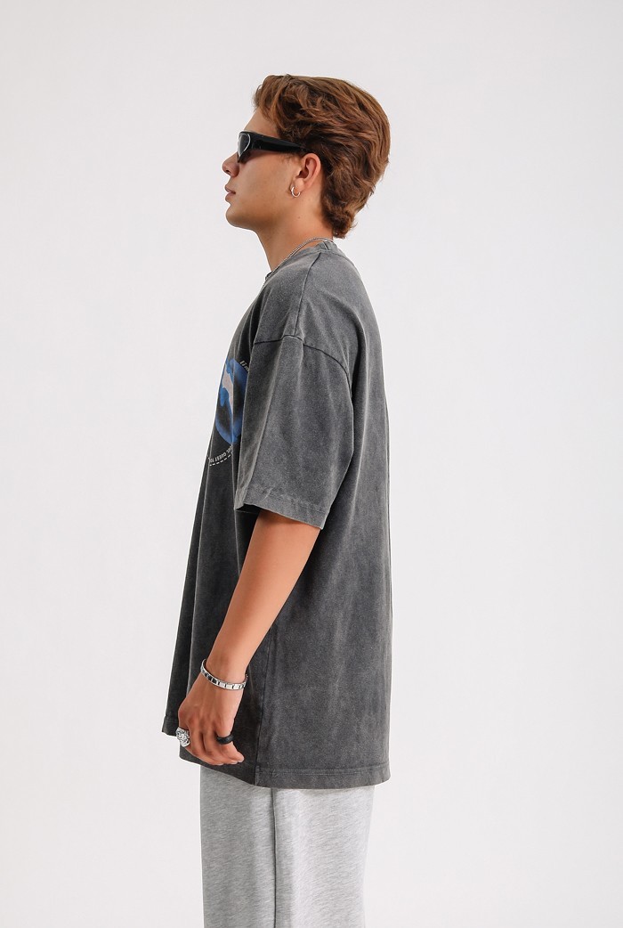 Metaverse Acid Wash Premium Oversize T-shirt