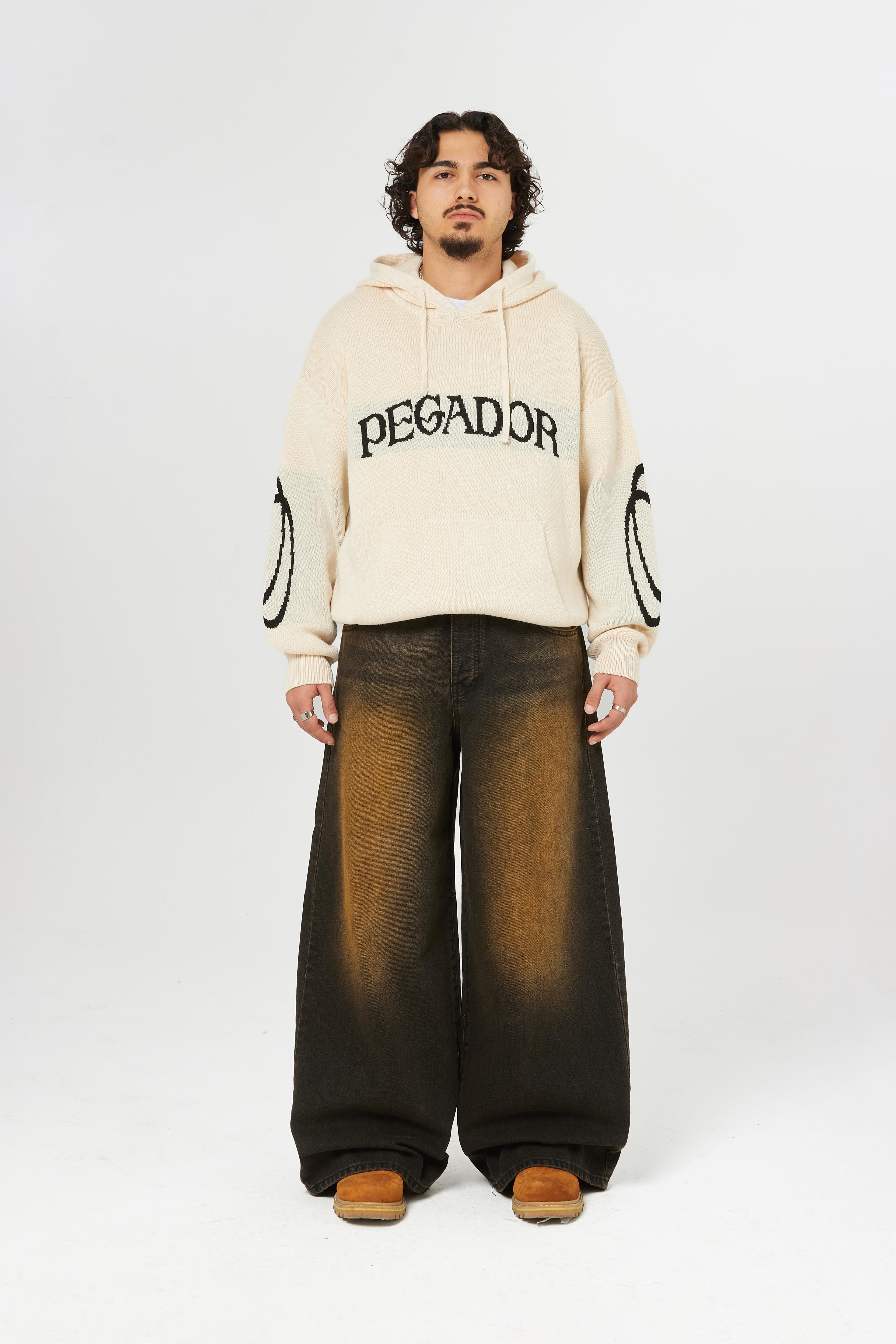 PGDR Nakışlı Kapüşonlu Knit Sweatshirt