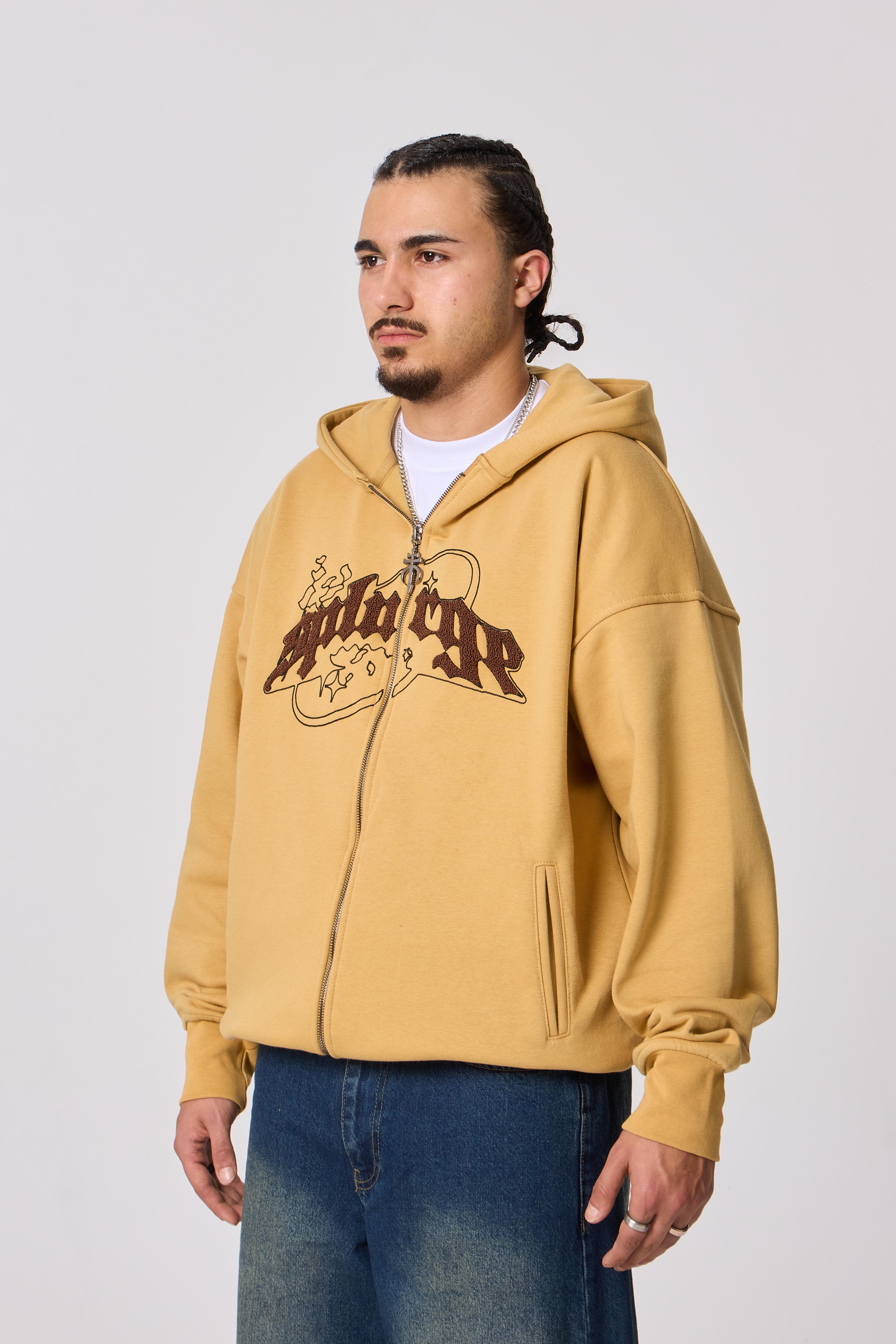 Splarge Nakışlı Kapüşonlu Oversize Sweatshirt