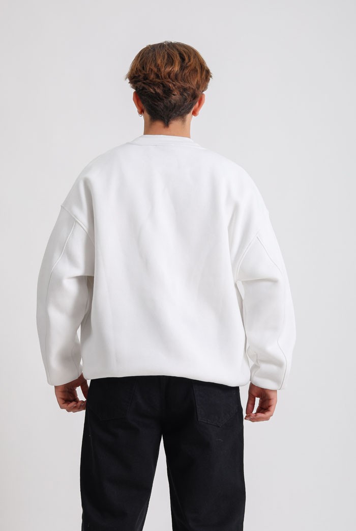 VOID Nakışlı Detaylı Premium Oversize Sweatshirt