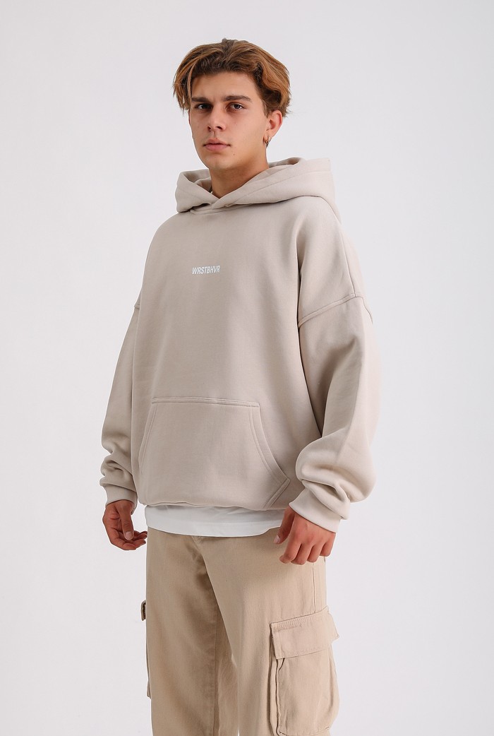 WRSTBHVR 500GSM Premium Ön Baskılı Oversize Hoodie