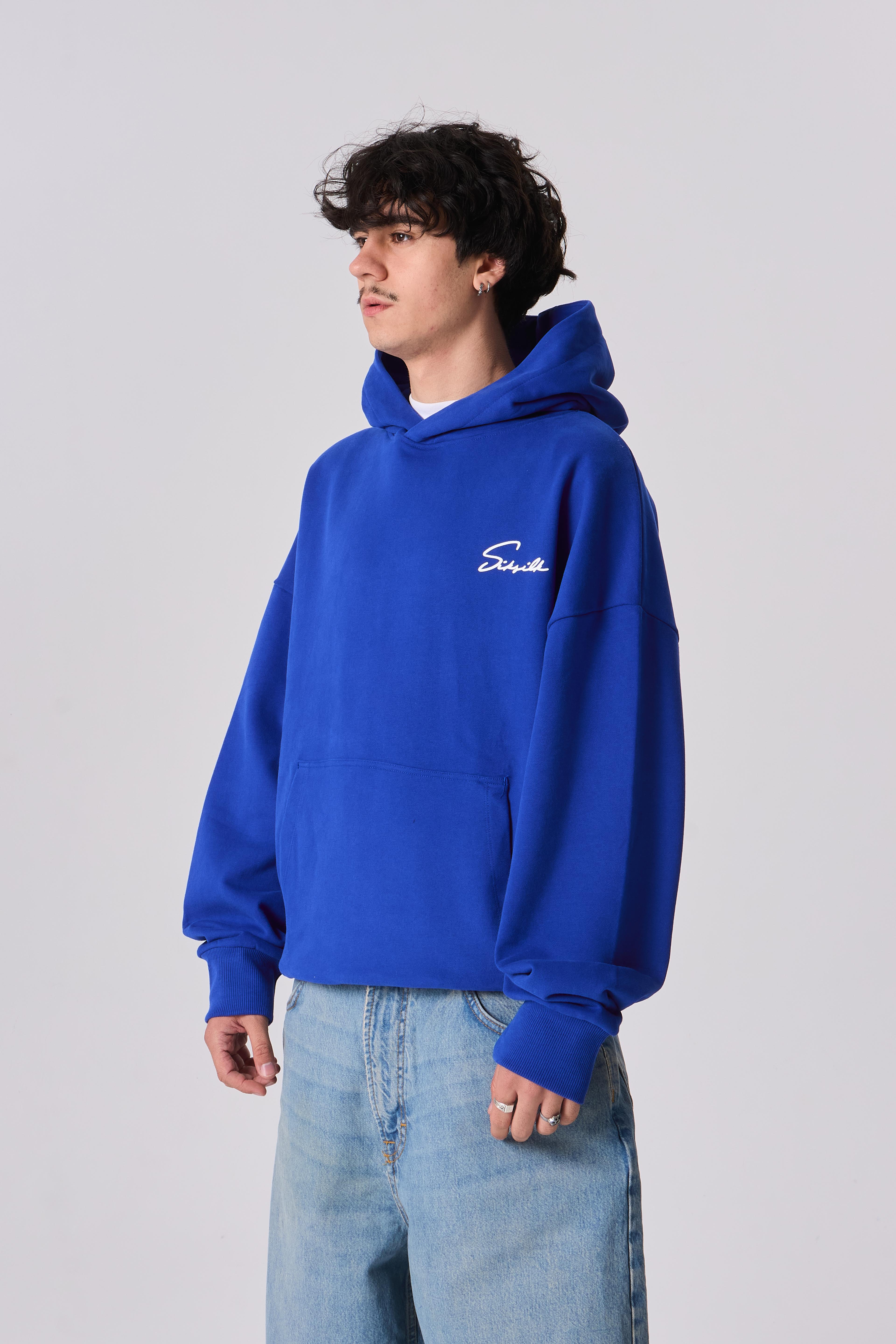 SSLK Signature Baskı Detaylı Oversize Kapüşonlu Sweatshirt