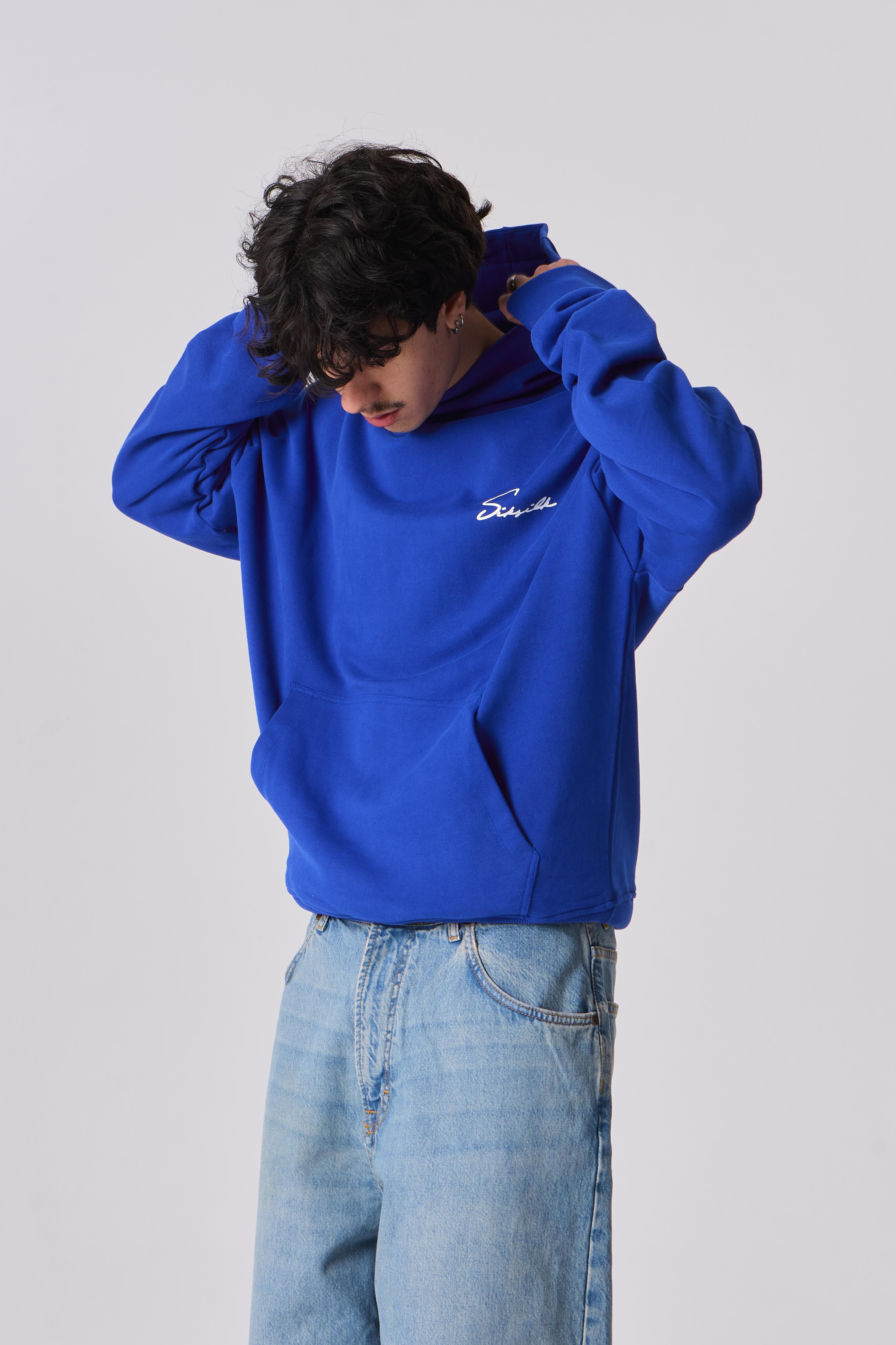 SSLK Signature Baskı Detaylı Oversize Kapüşonlu Sweatshirt