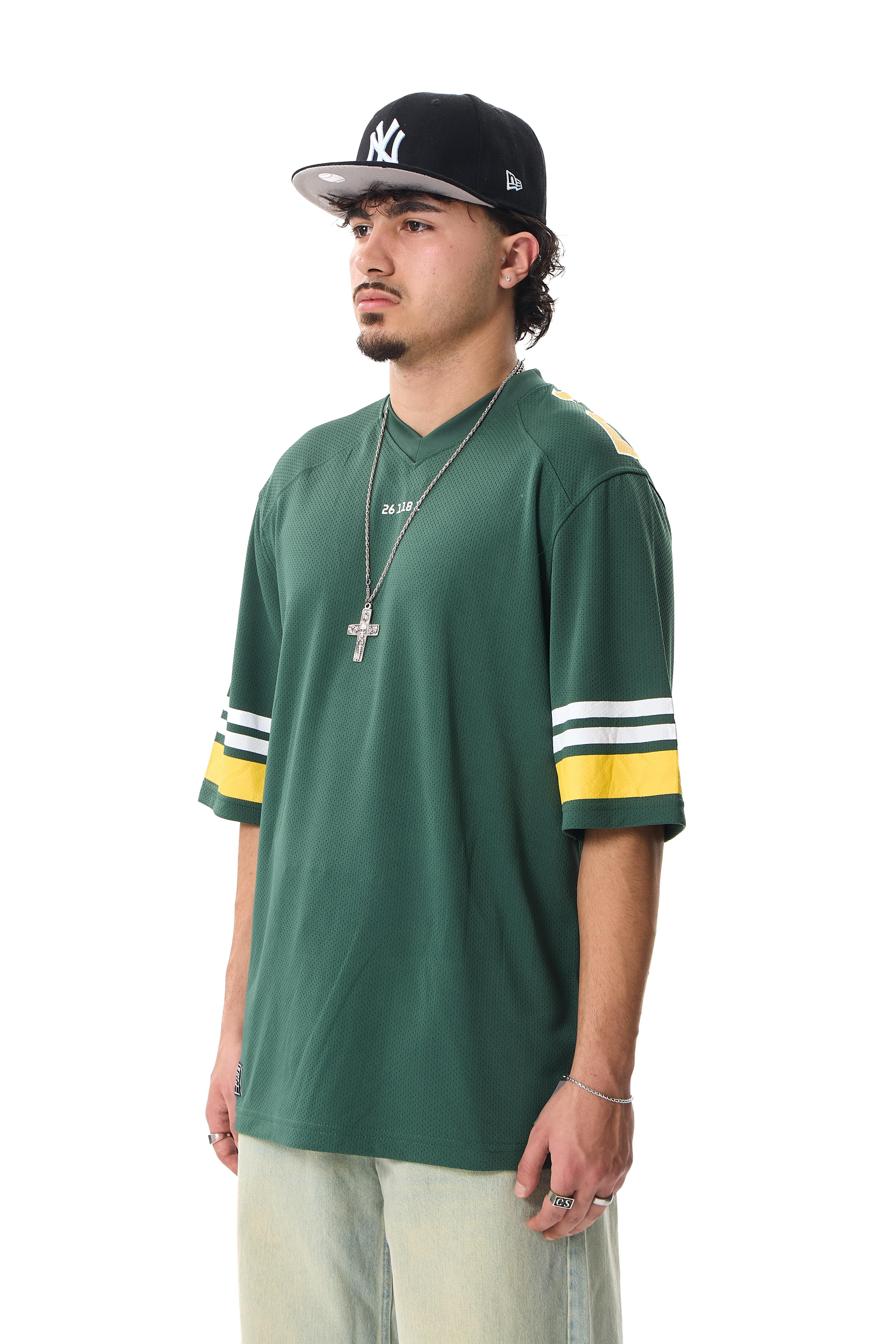 261181 Chest Baskılı Premium Oversize Athletic Jersey