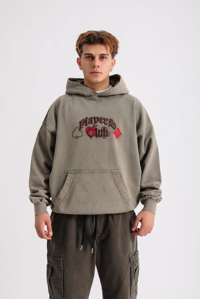 MHL' Players Club Premium Washed Oversize Hoodie