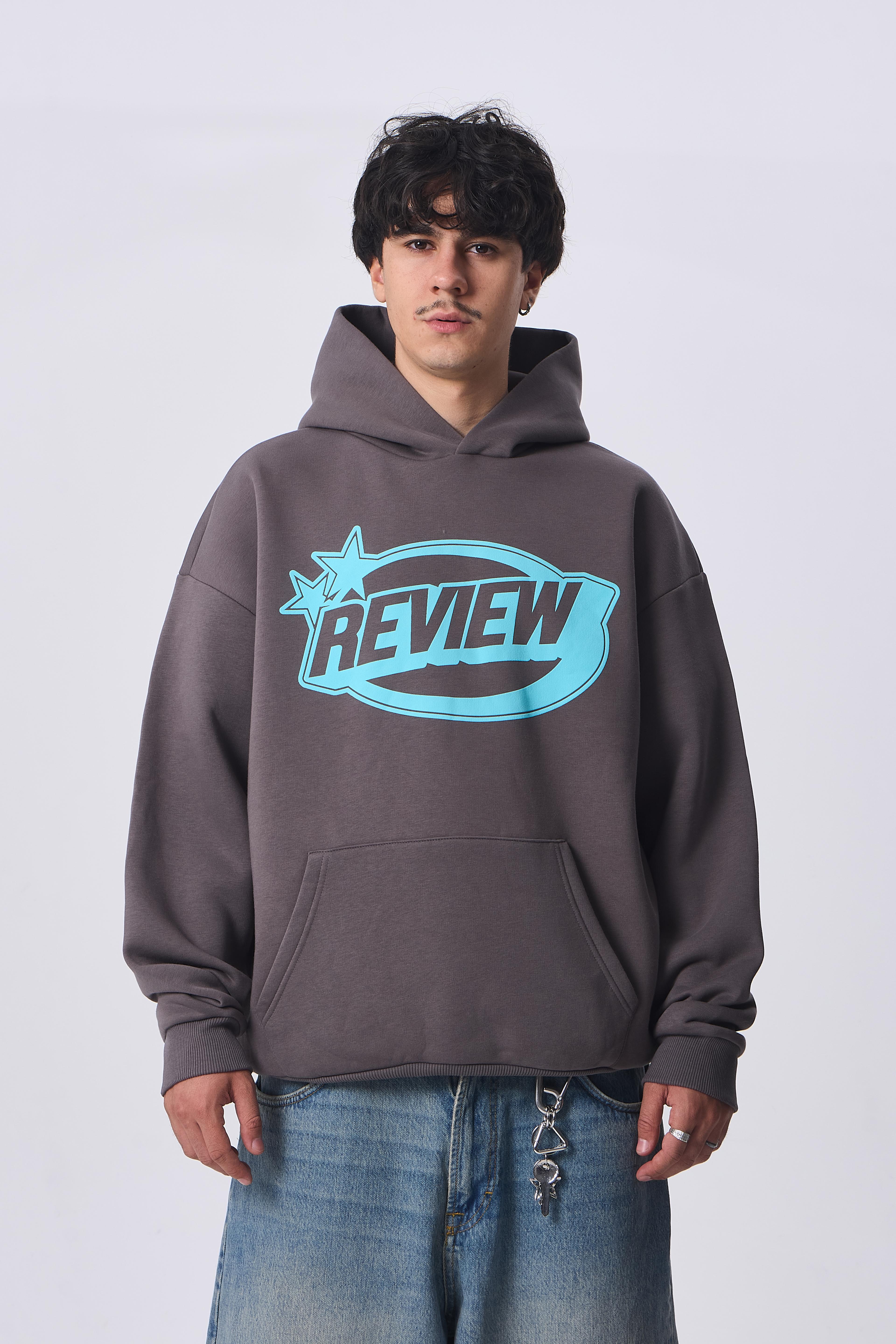 RVW Baskı Detaylı Kapüşonlu Sweatshirt