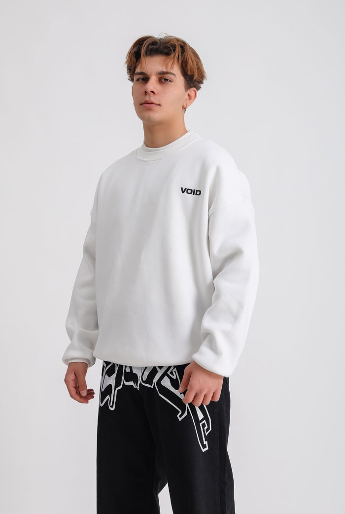 VOID Nakışlı Detaylı Premium Oversize Sweatshirt