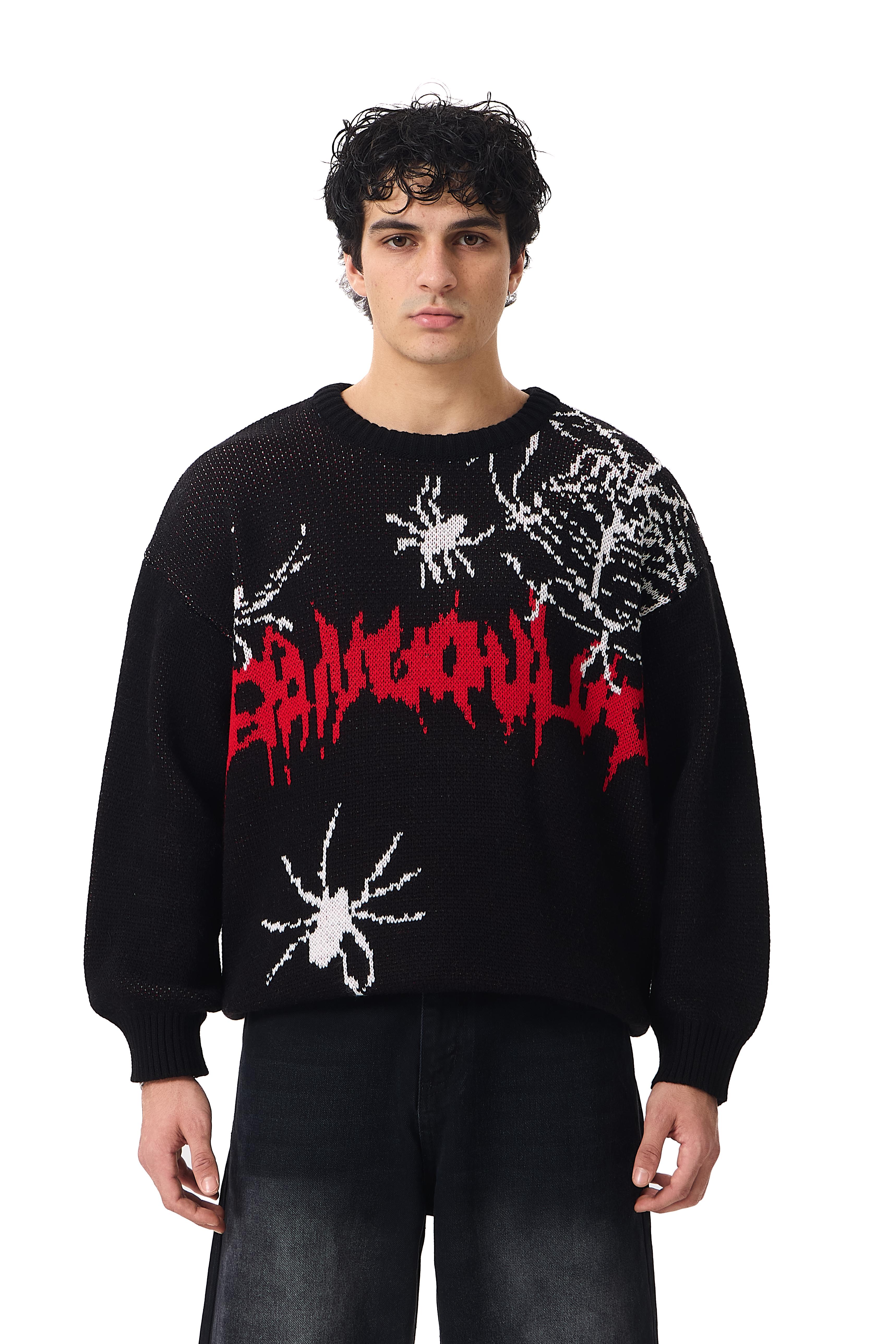 Spider Desenli Premium Oversize Kazak