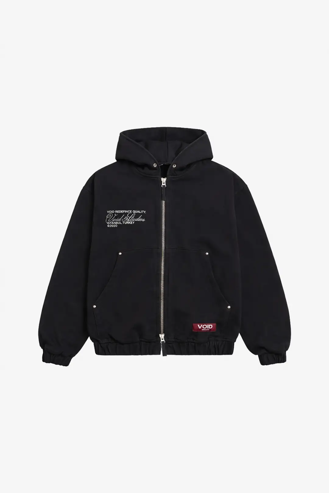 VOID Creative Dept. Çift Fermuar Premium Oversize Kot Ceket
