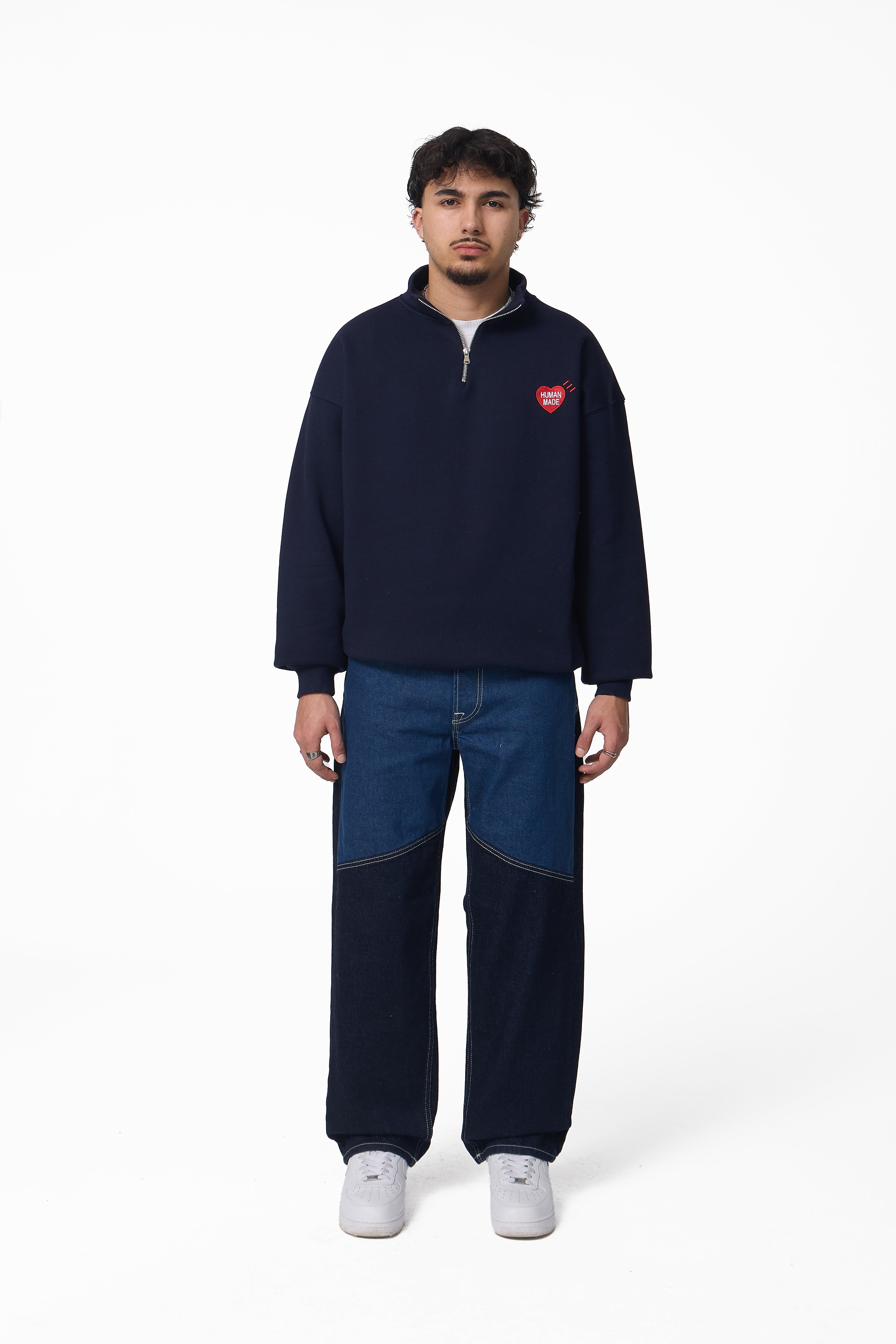 Human Made Nakış Detaylı Half-Zip Oversize Sweatshirt