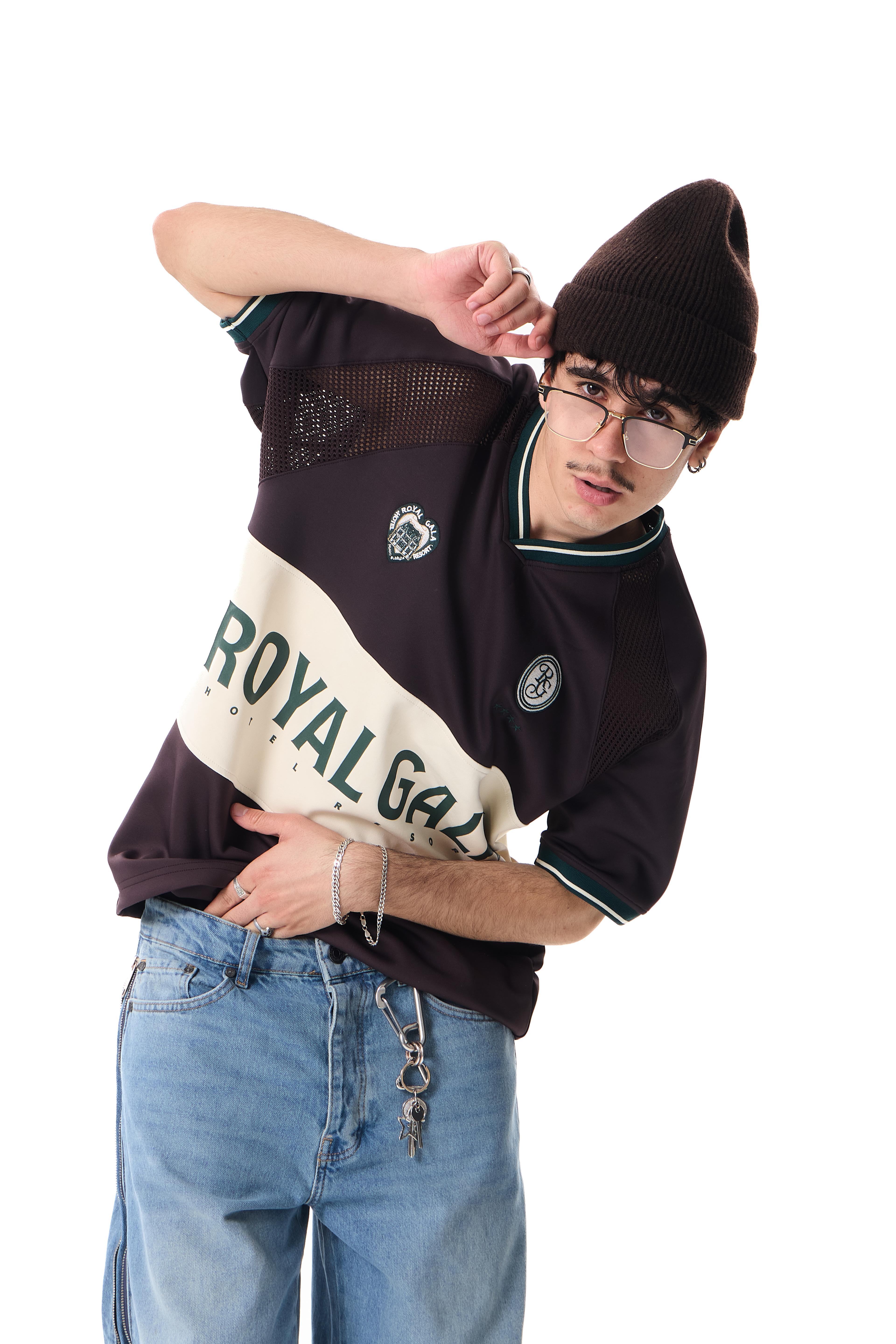 RoyalGala Baskılı Premium Oversize Athletic Jersey