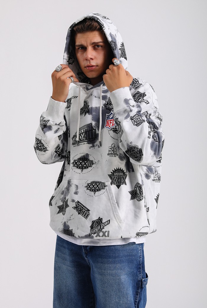 NFL Nakış Detaylı Premium Oversize Hoodie