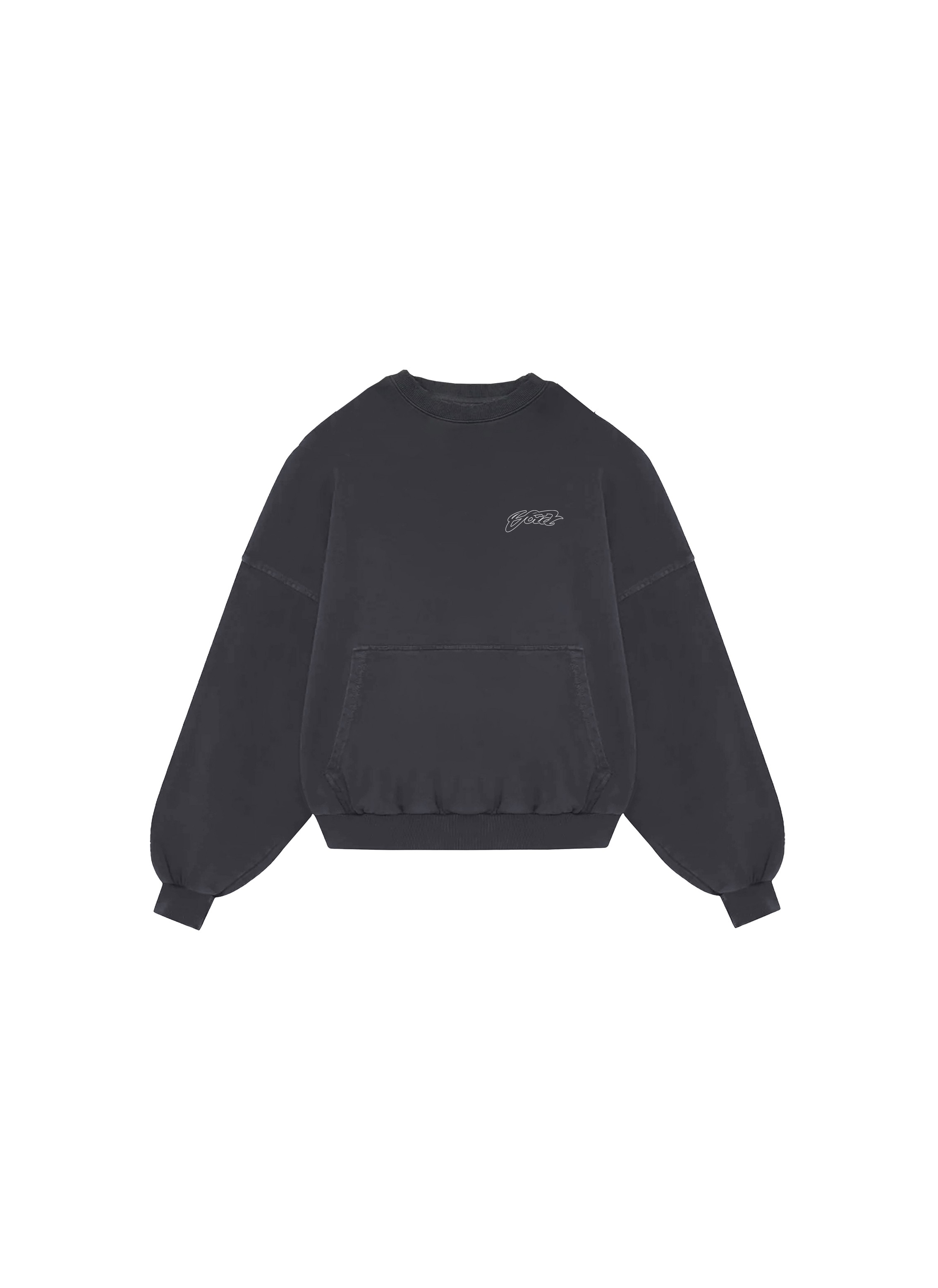 VOID Baskılı Premium Oversize Sweatshirt - Antrasit