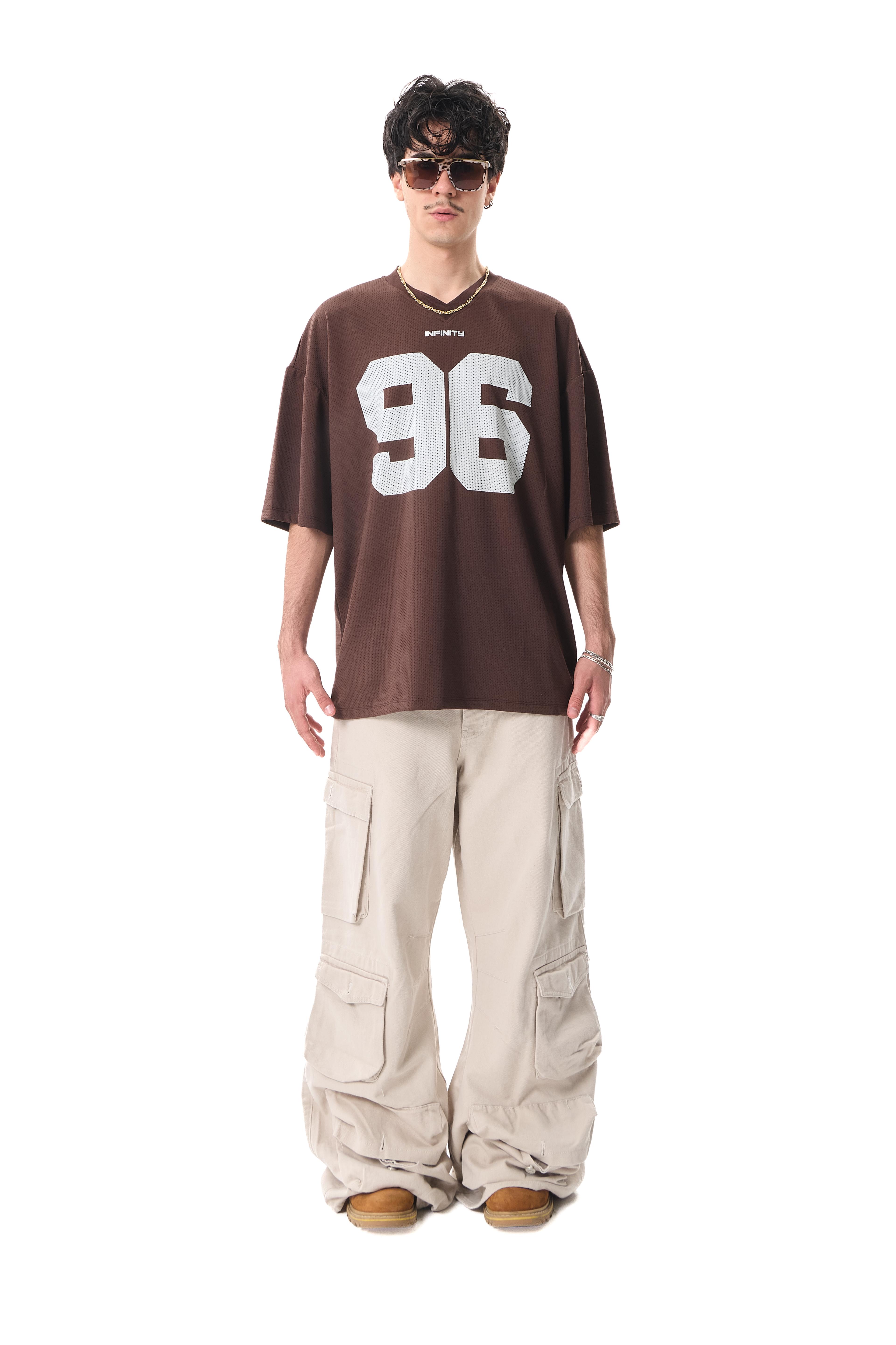 INFINITY Baskılı Premium Oversize Athletic Jersey