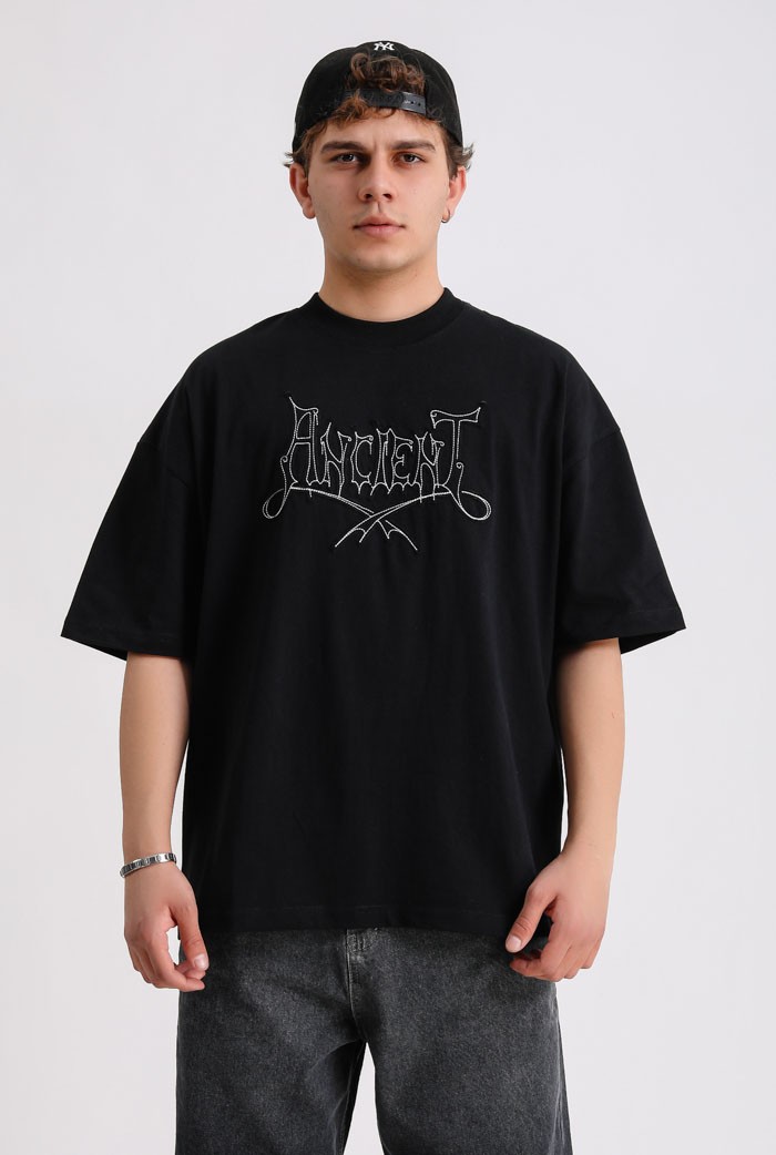 Ancient Baskılı Oversize Tee