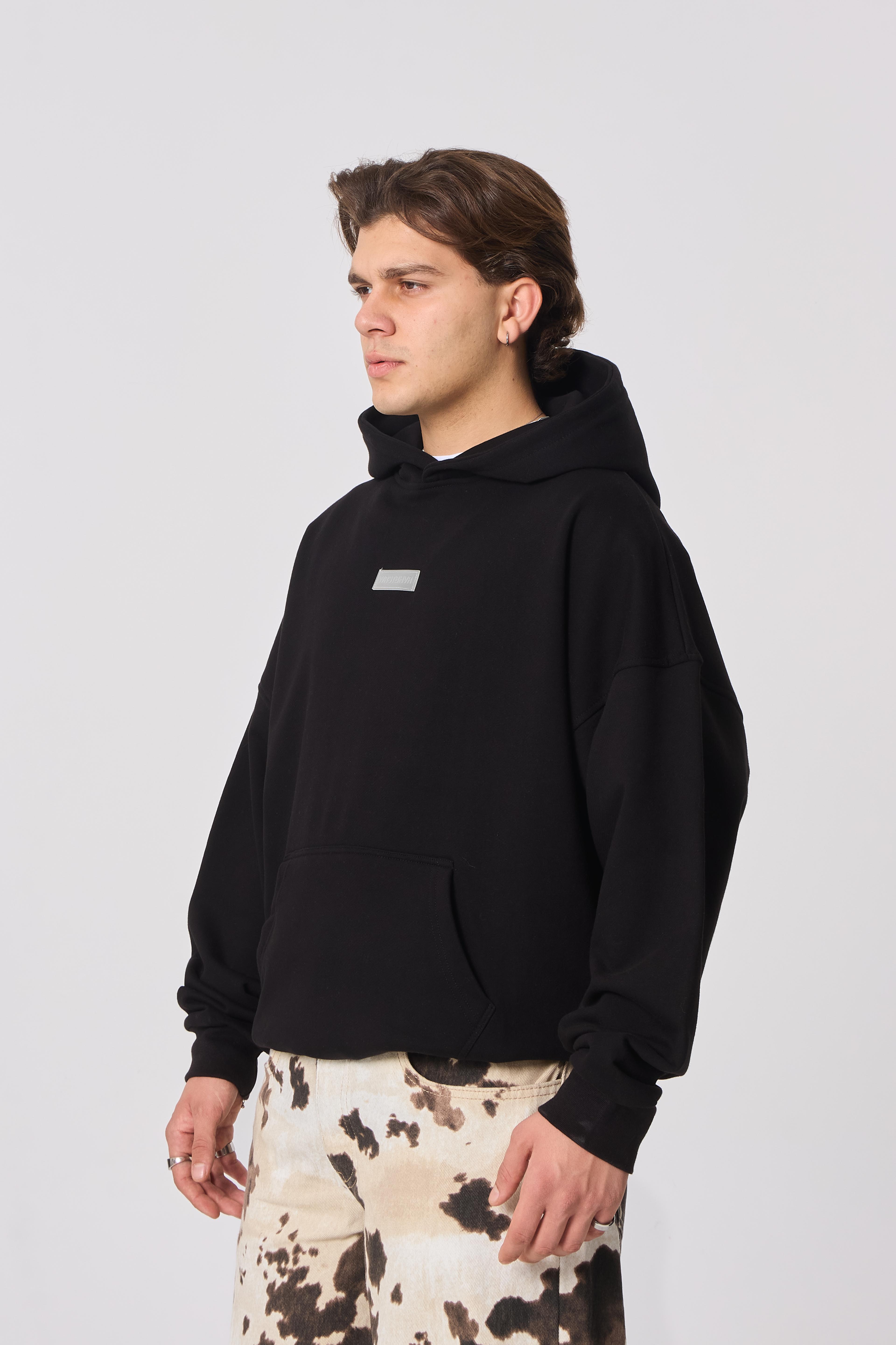 WRSTBHVR Berlin-Mon Habit Nakışlı Kapüşonlu Oversize Sweatshirt