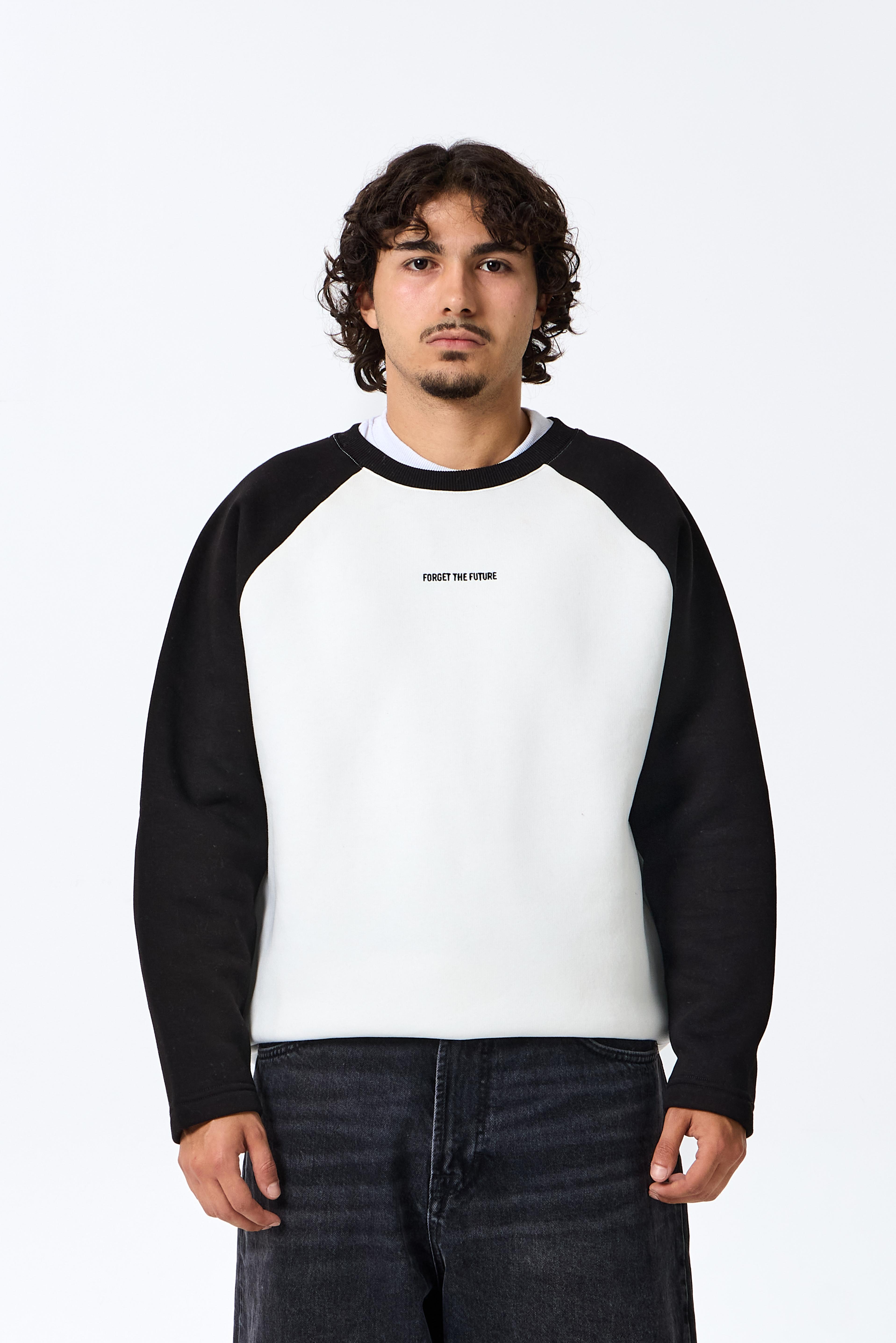 Forget the Future Premium Oversize Sweatshirt - Siyah