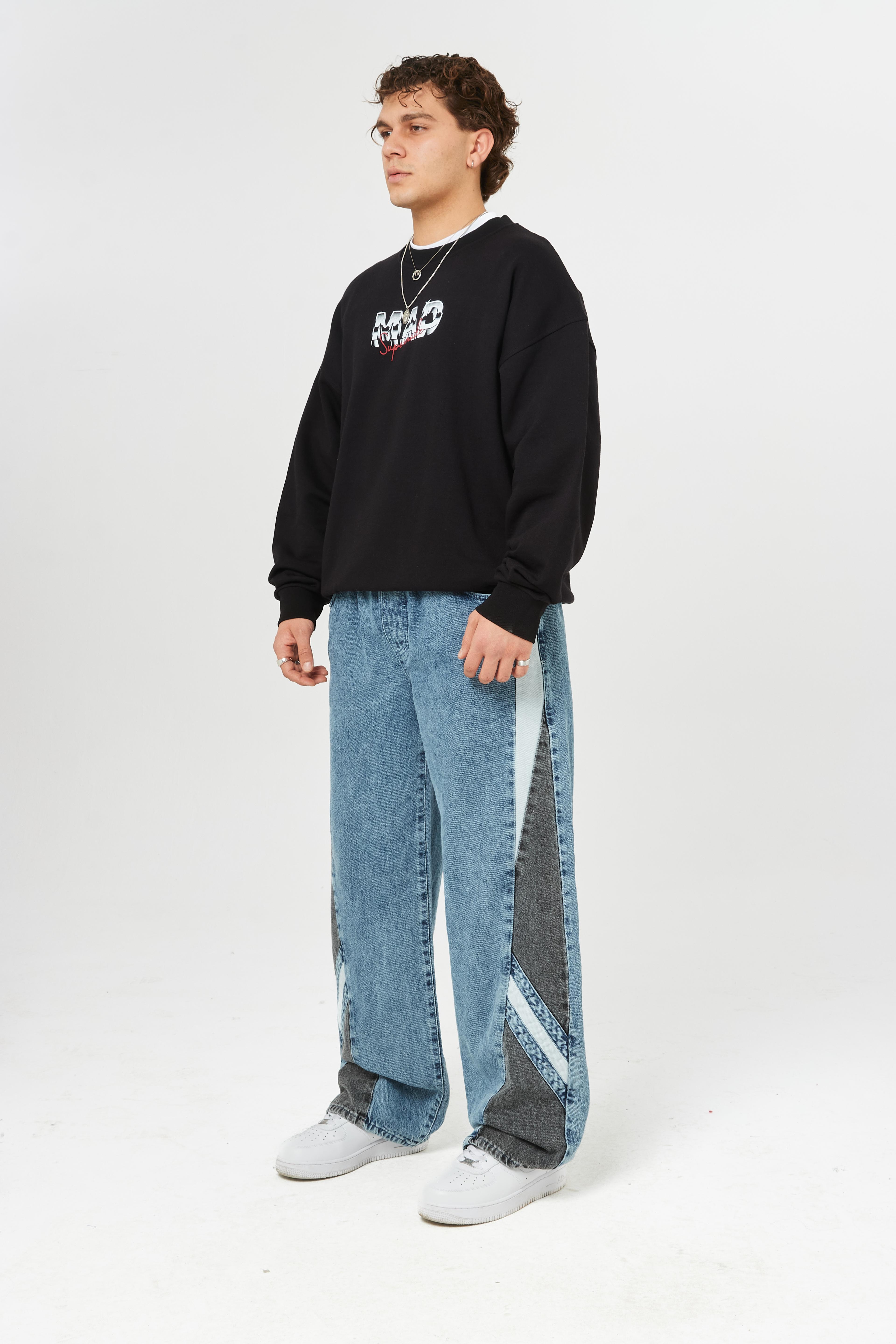 Mad Baskılı Premium Oversize Sweatshirt