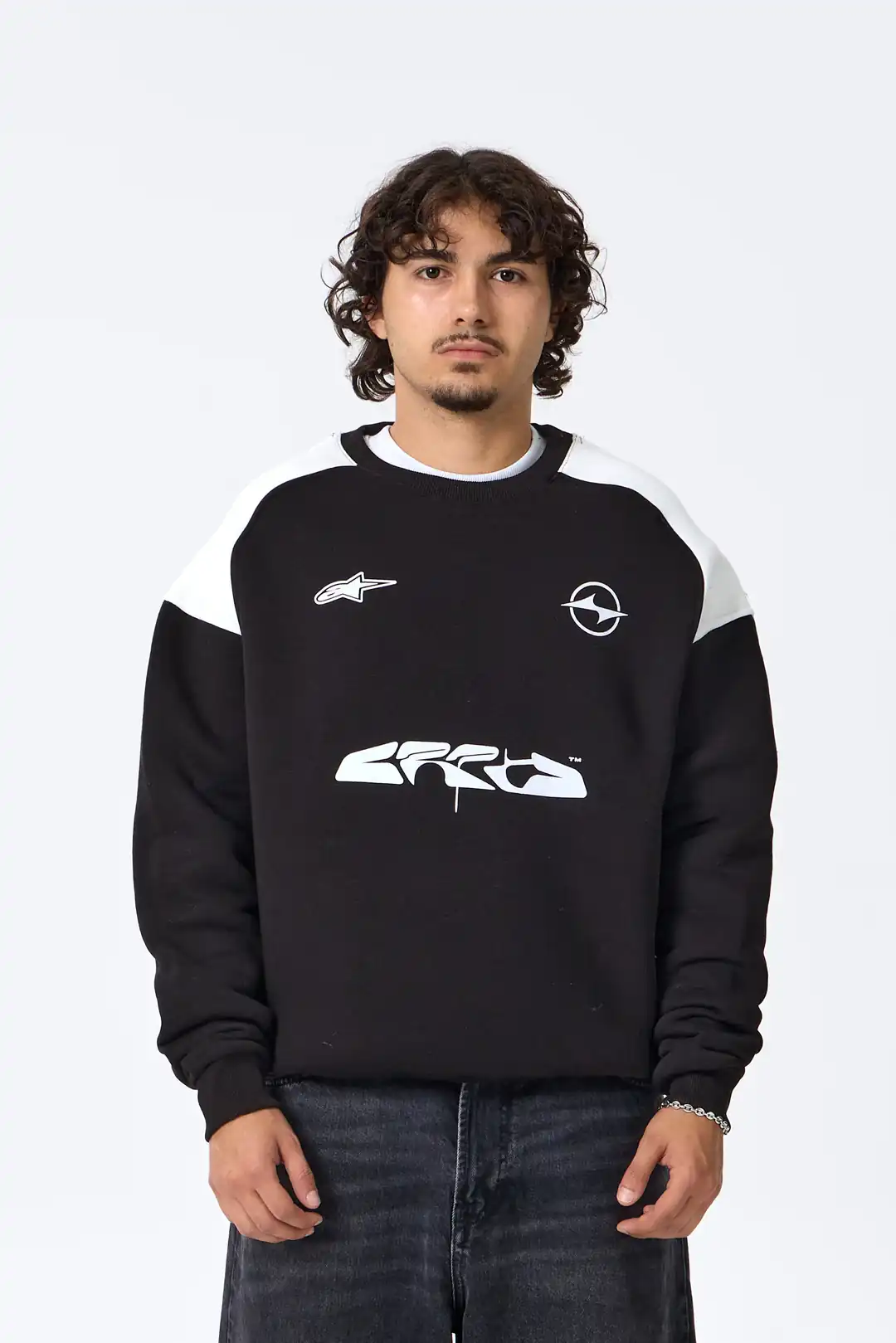 CRYP Baskılı Premium Oversize Sweatshirt