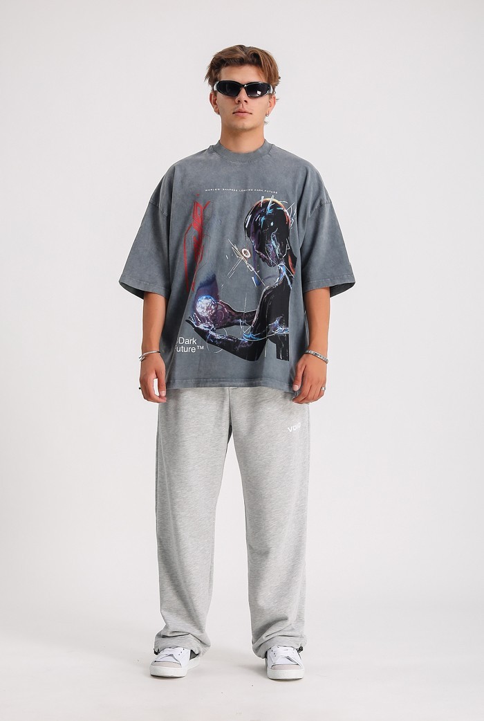 Robotic Acid Wash Oversize T-shirt