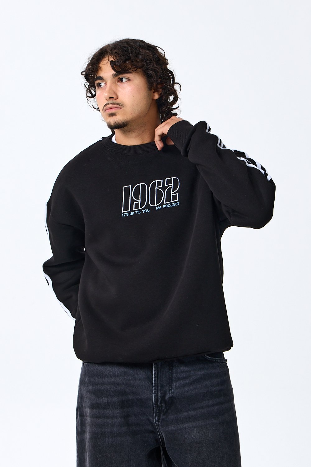 1962 Baskılı Premium Oversize Sweatshirt