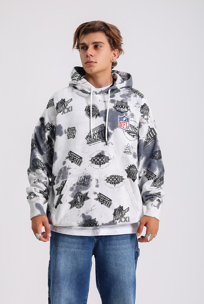 NFL Nakış Detaylı Premium Oversize Hoodie