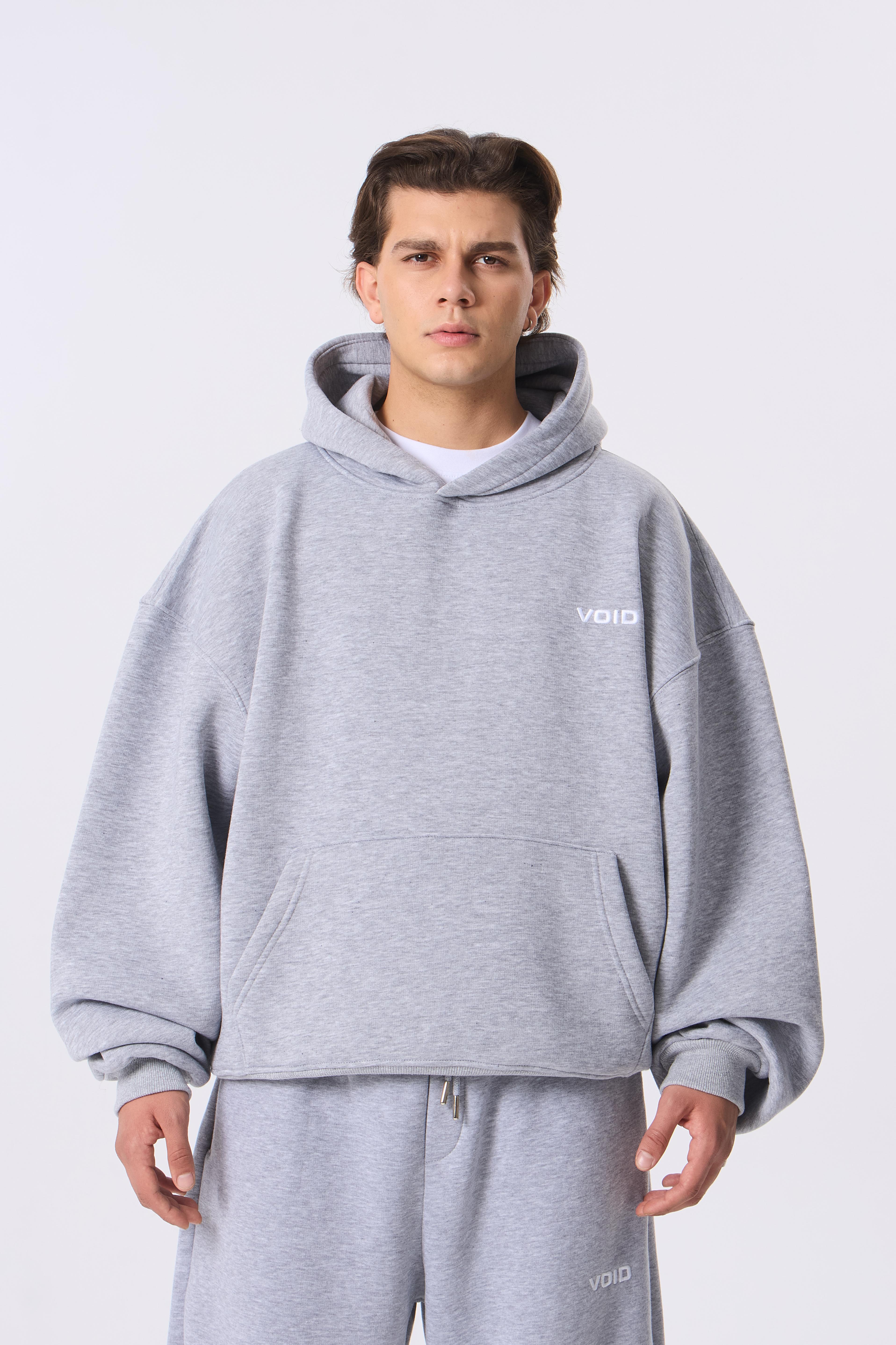 VOID Nakışlı Premium Oversize Hoodie