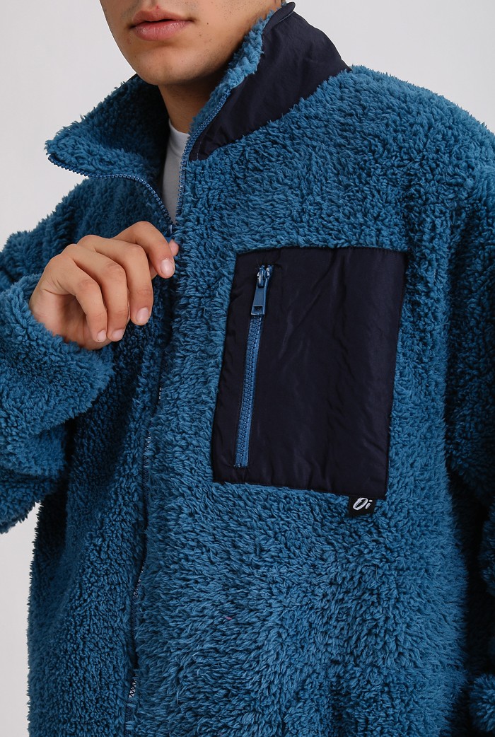 Peluş Full-Zip Premium Oversize Ceket