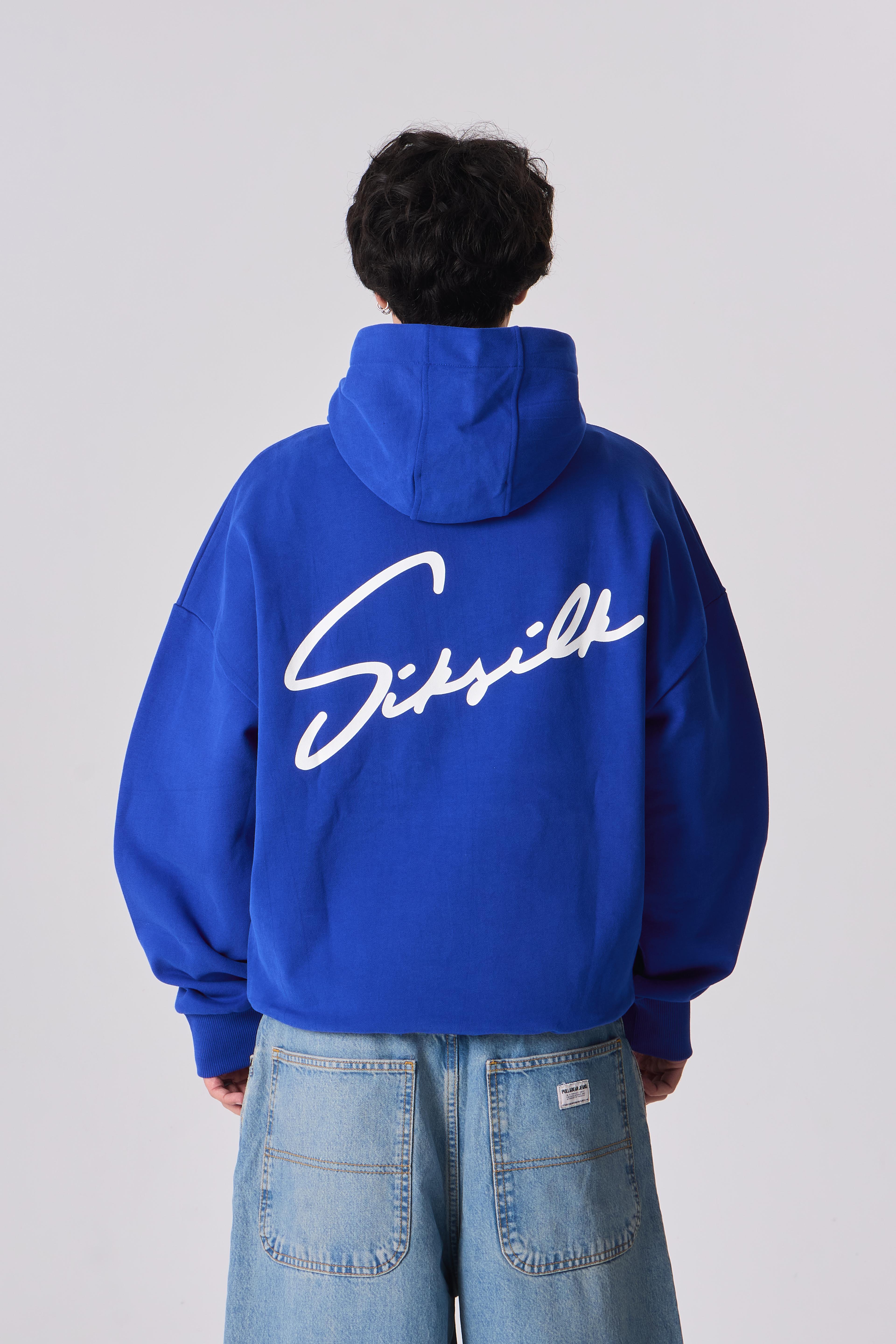 SSLK Signature Baskı Detaylı Oversize Kapüşonlu Sweatshirt