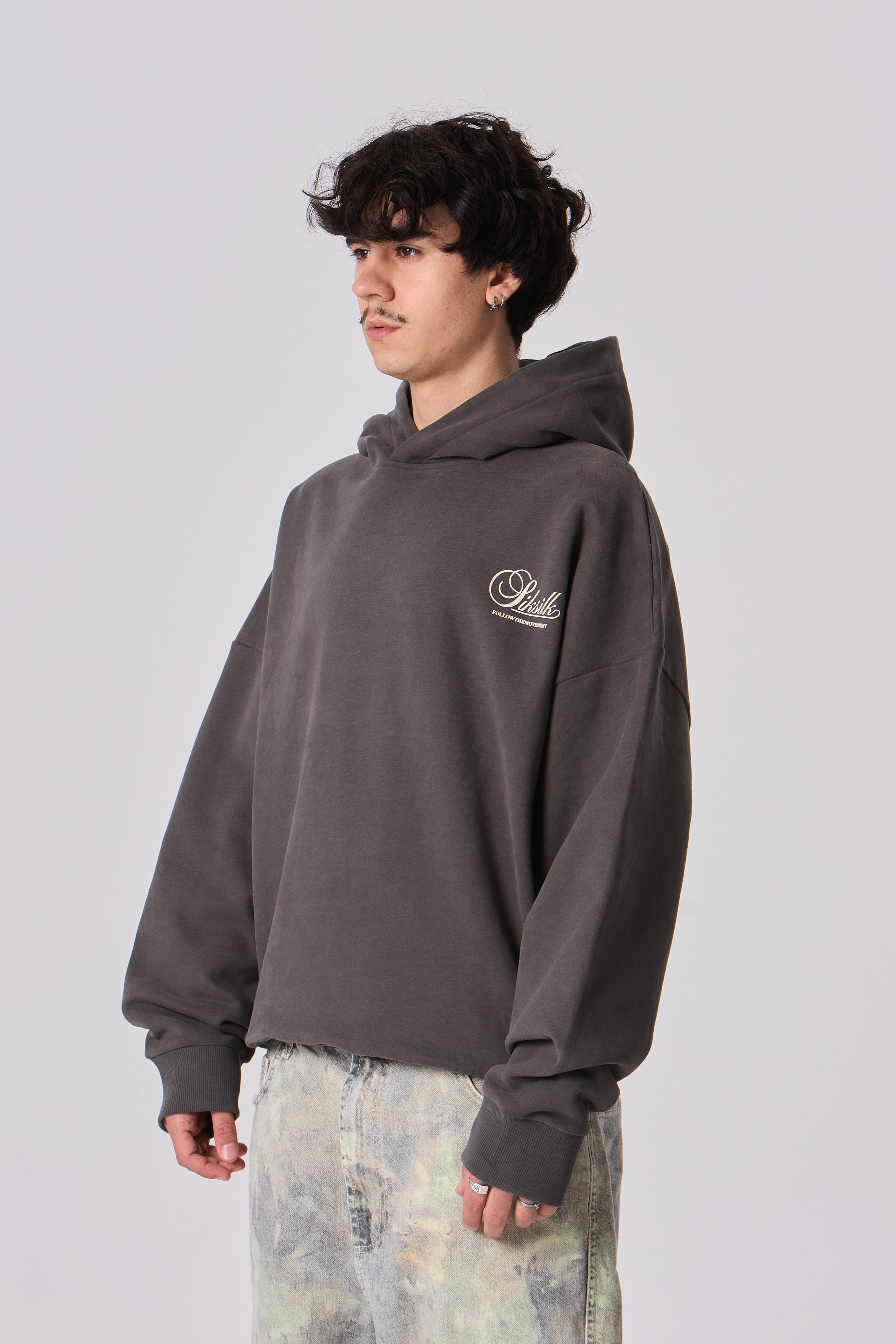 SSLK Baskılı Premium Oversize Kapüşonlu Sweatshirt