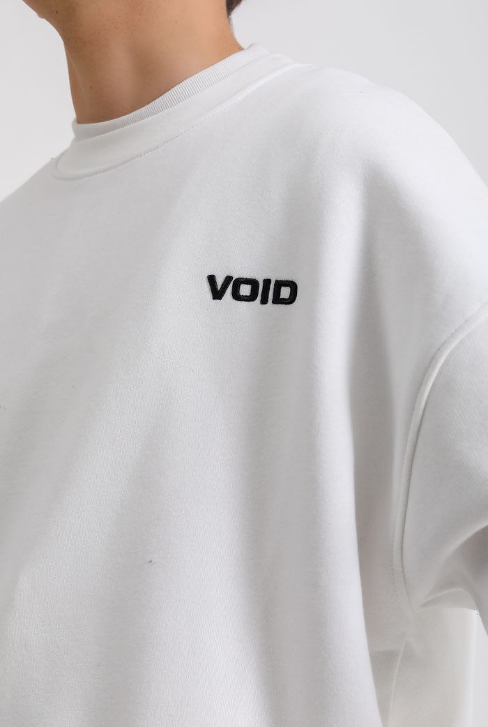 VOID Nakışlı Detaylı Premium Oversize Sweatshirt